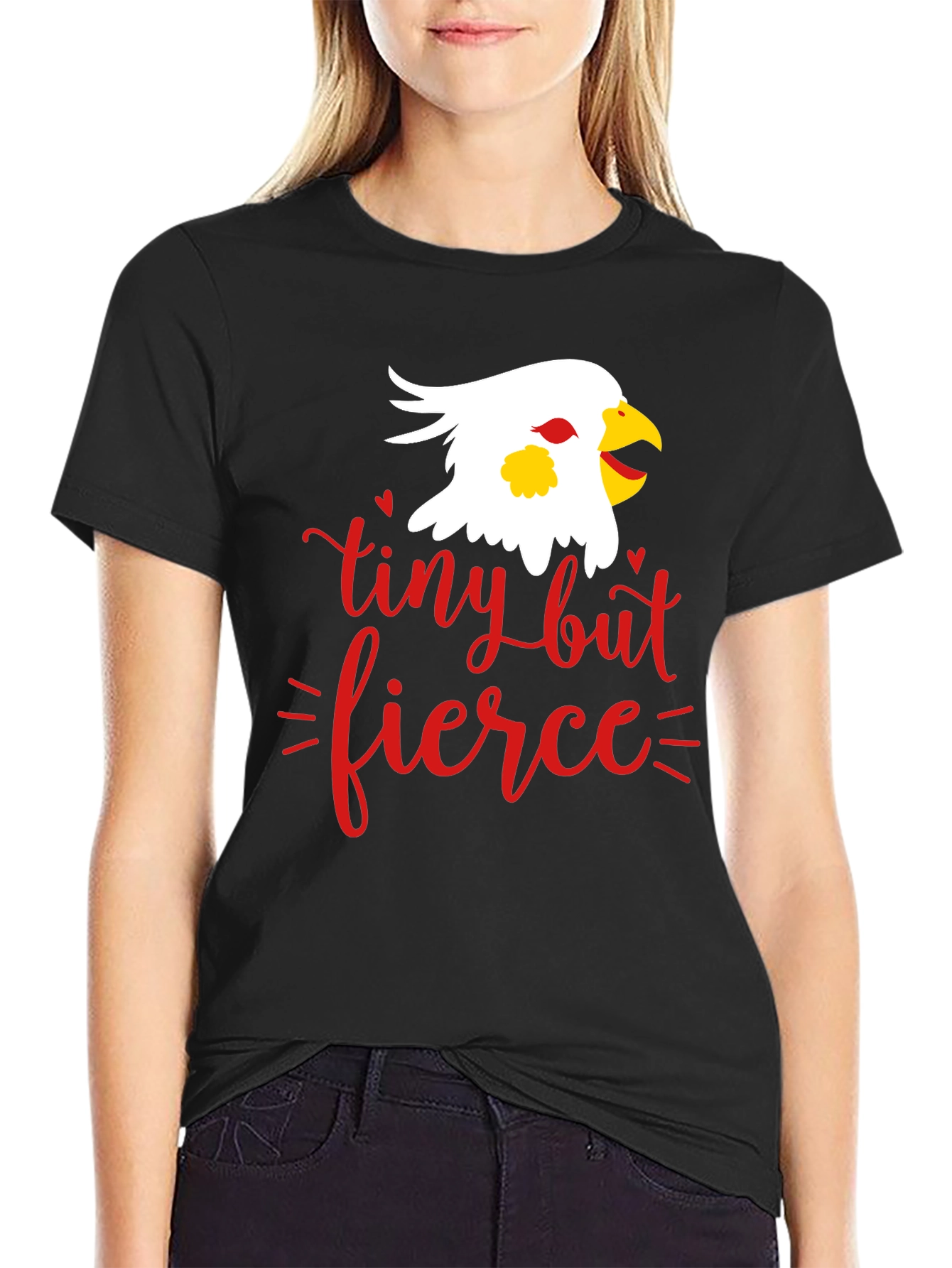 Tiny But Fierce Graphic Tee - Black
