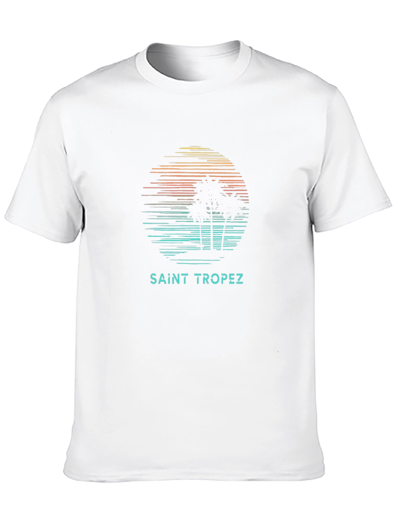 Saint Tropez Palm Tree Graphic T-Shirt