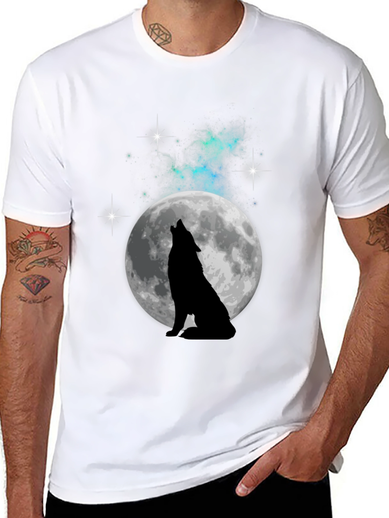 Wolf Moon Graphic T-Shirt