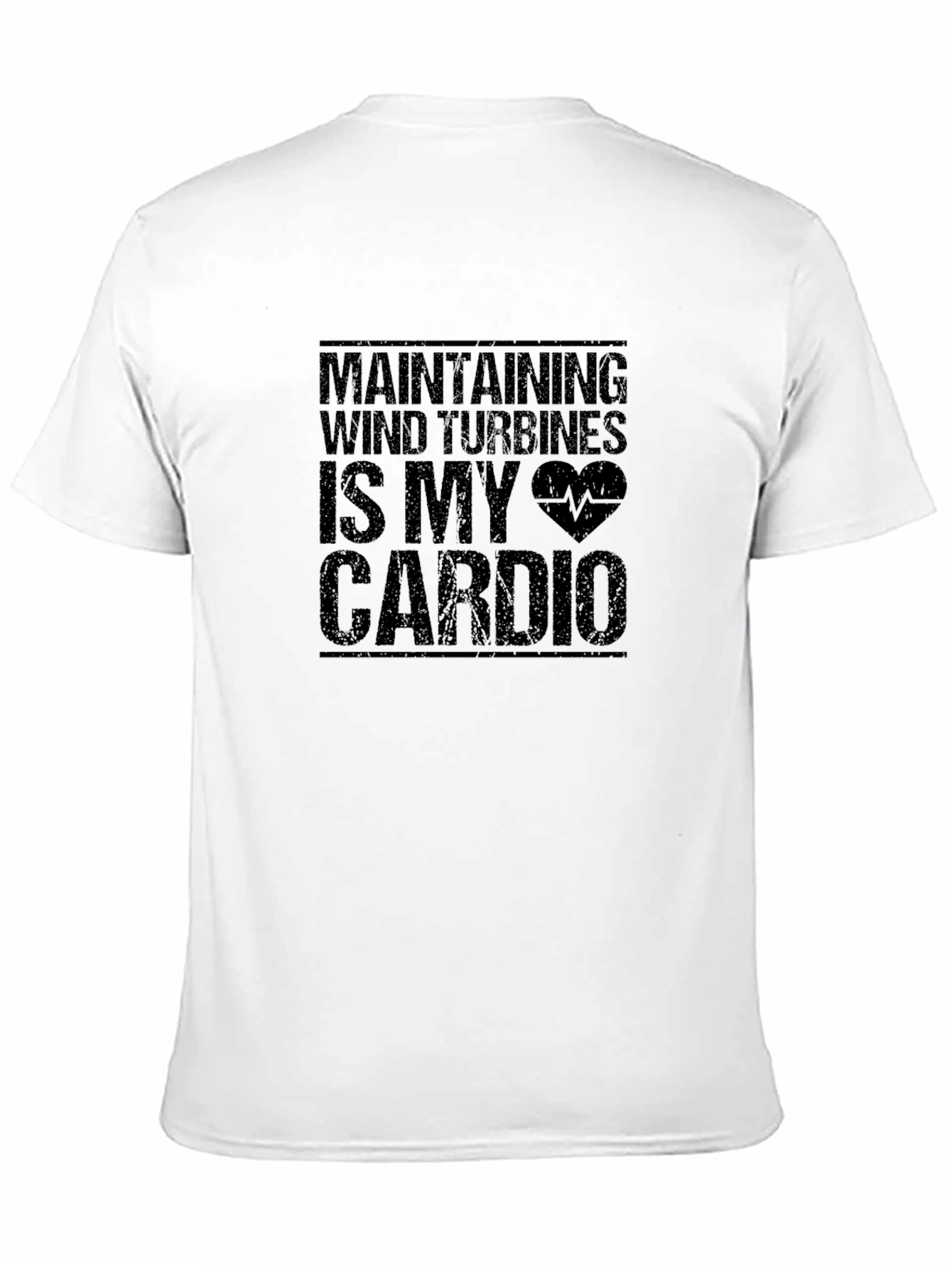 Wind Turbine Cardio Black T-Shirt