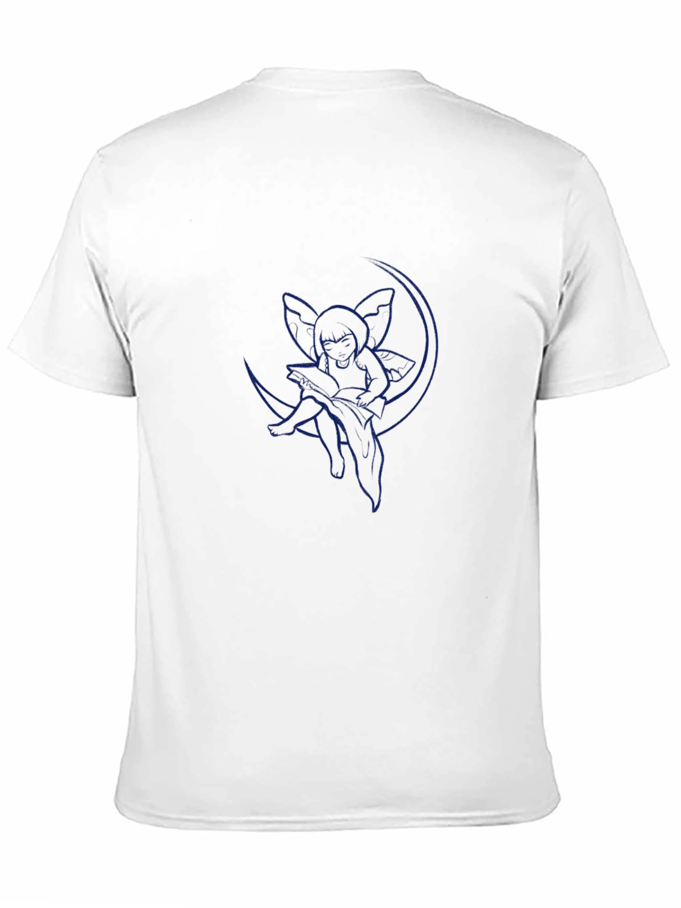 Whimsical Moon Fairy T-Shirt - Black