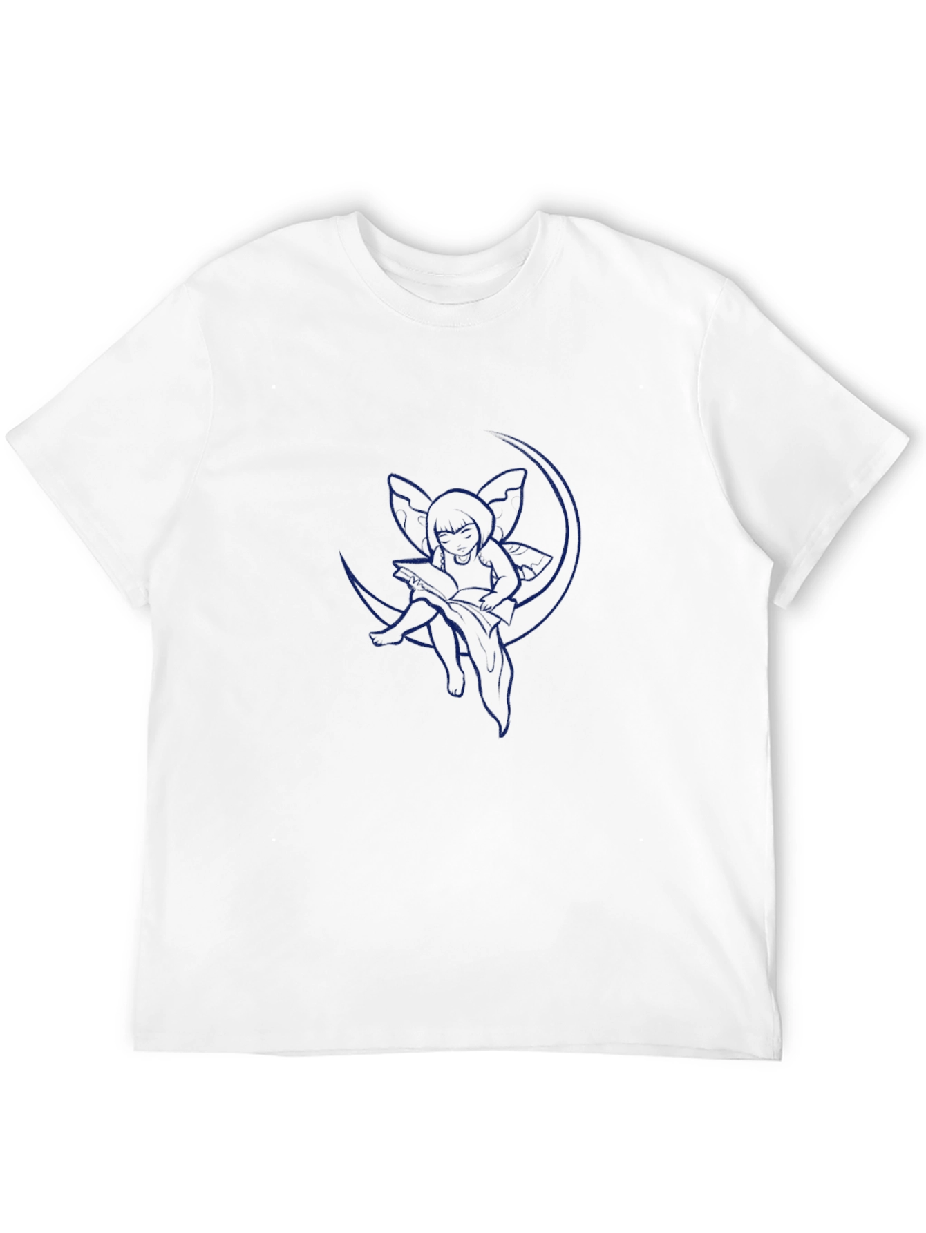Whimsical Moon Fairy T-Shirt - Black