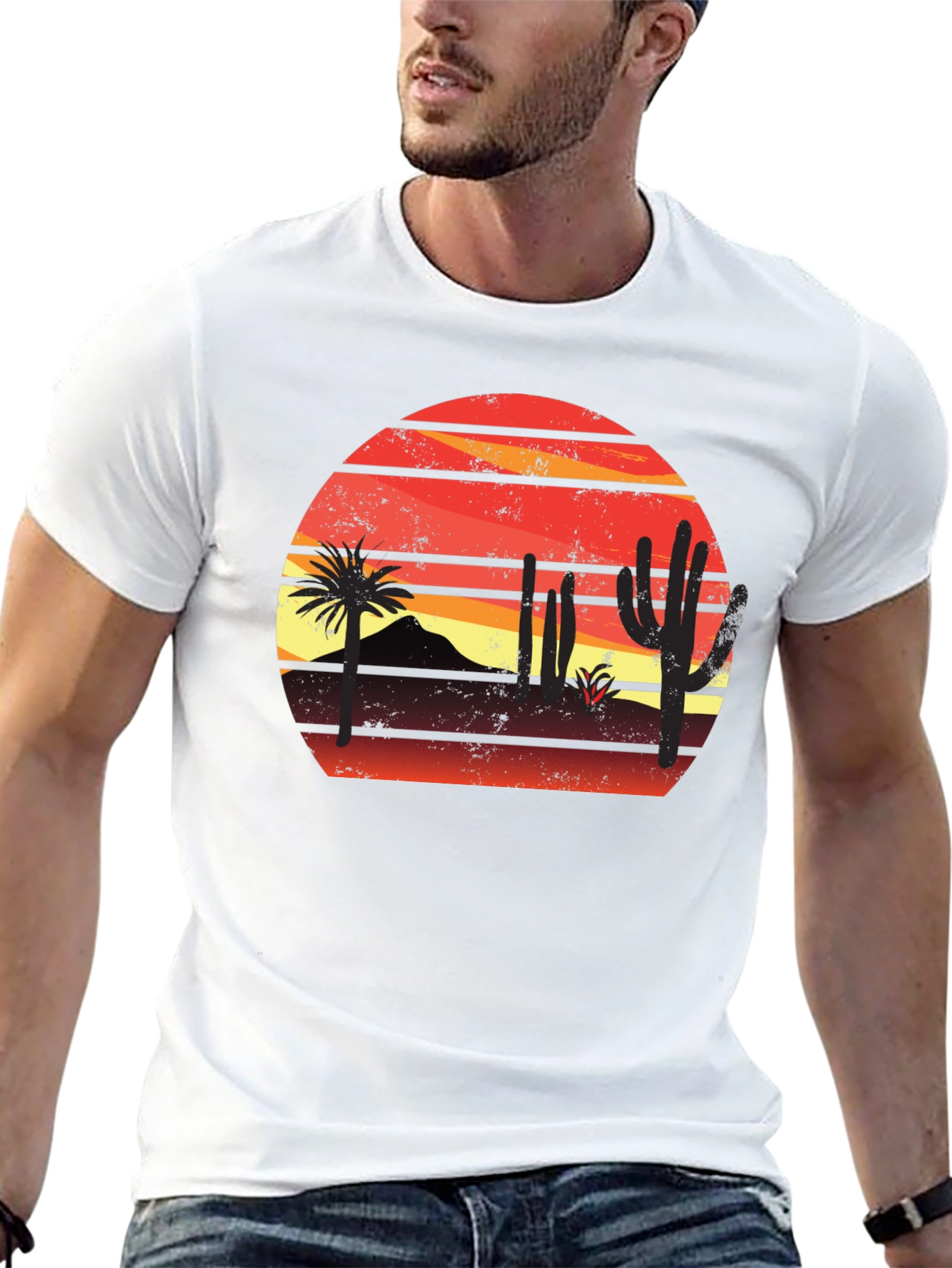 Sunset Desert Graphic T-Shirt