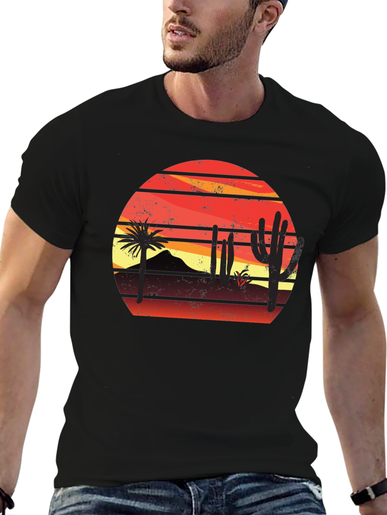 Sunset Desert Graphic T-Shirt