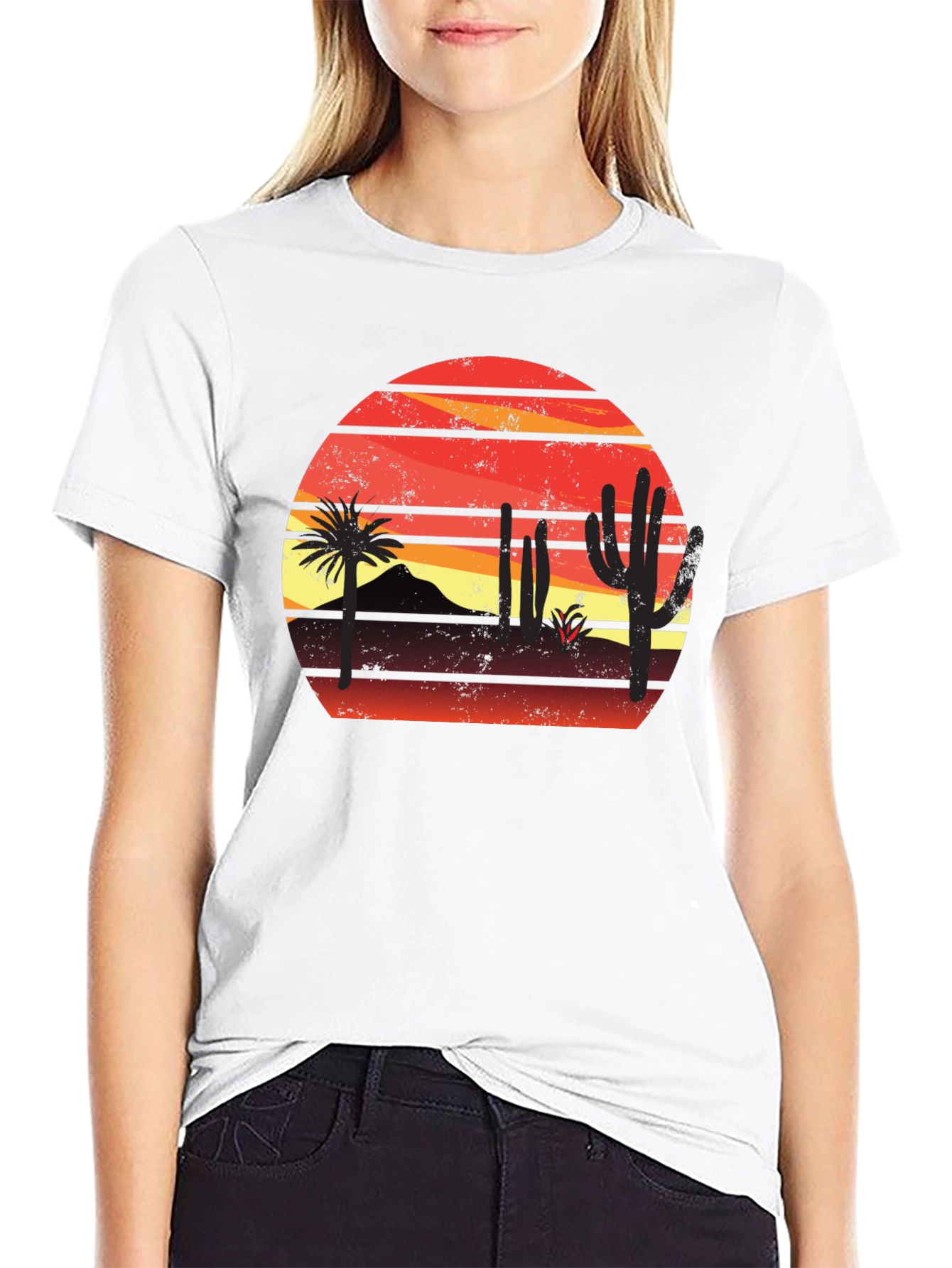 Sunset Desert Graphic T-Shirt