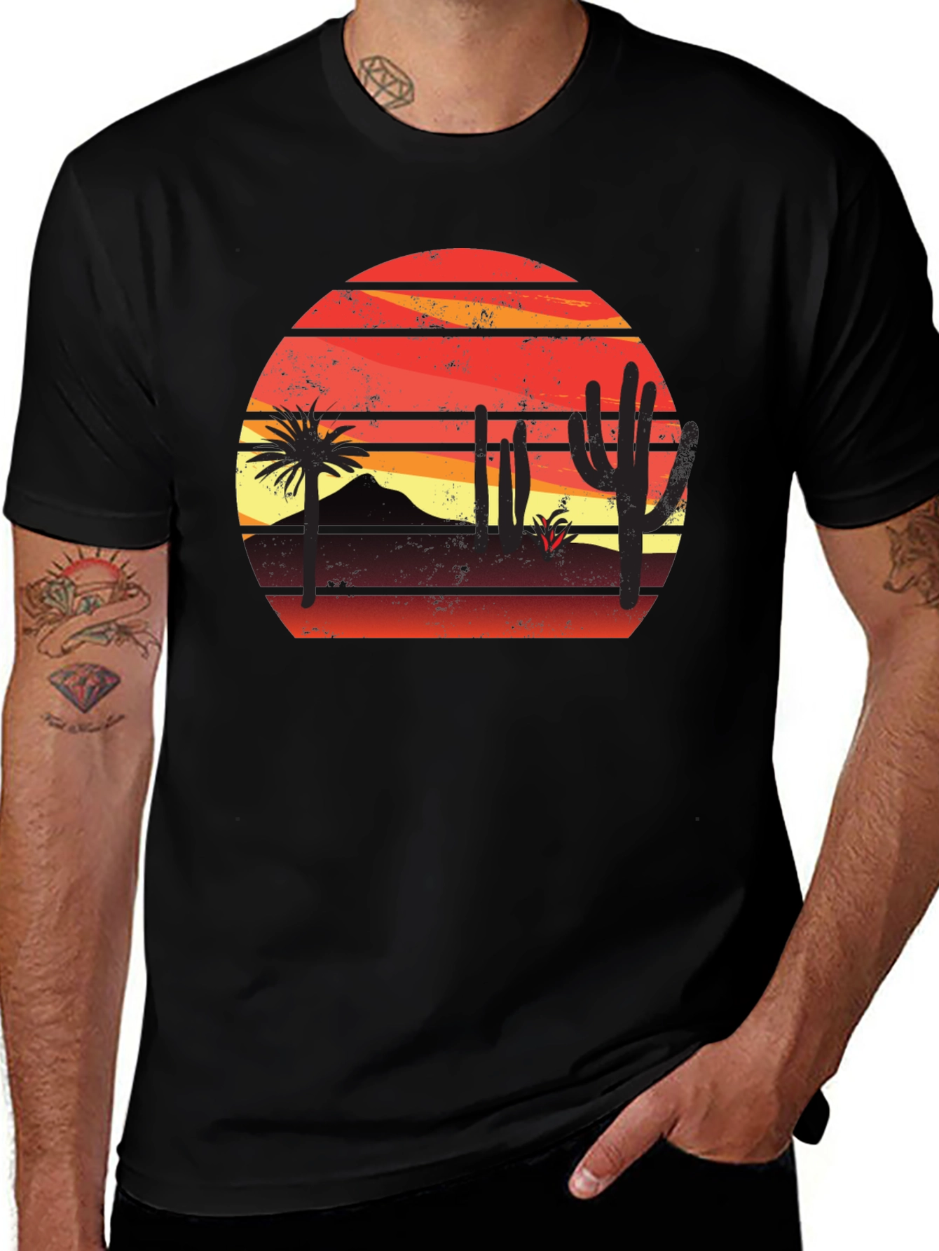 Sunset Desert Graphic T-Shirt