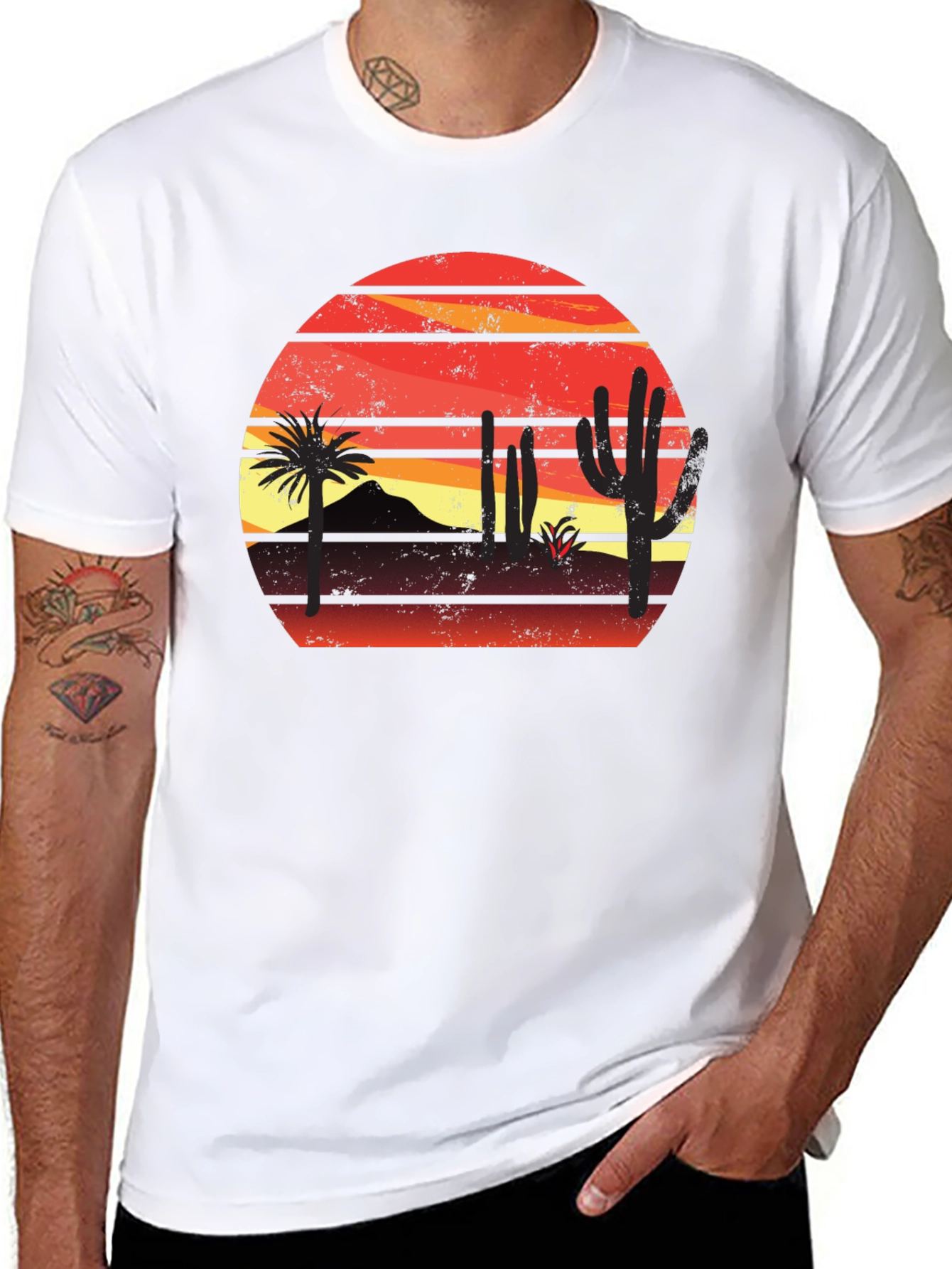Sunset Desert Graphic T-Shirt