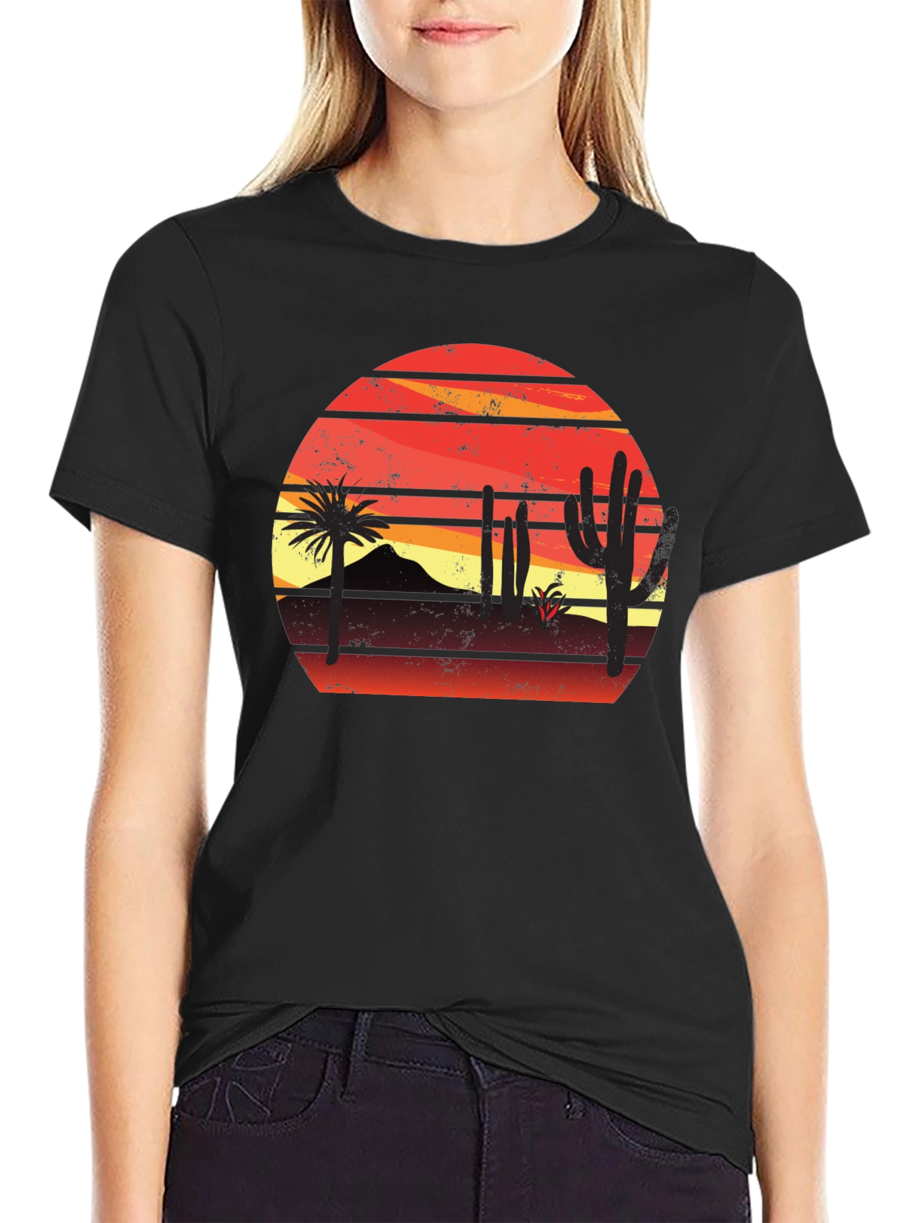 Sunset Desert Graphic T-Shirt