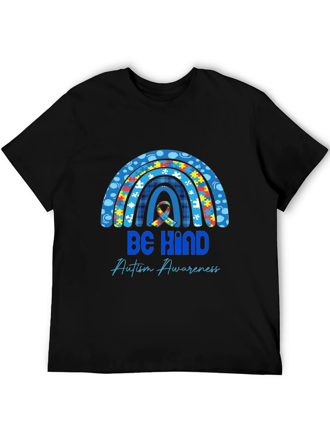 Be Kind Autism Awareness Rainbow T-Shirt