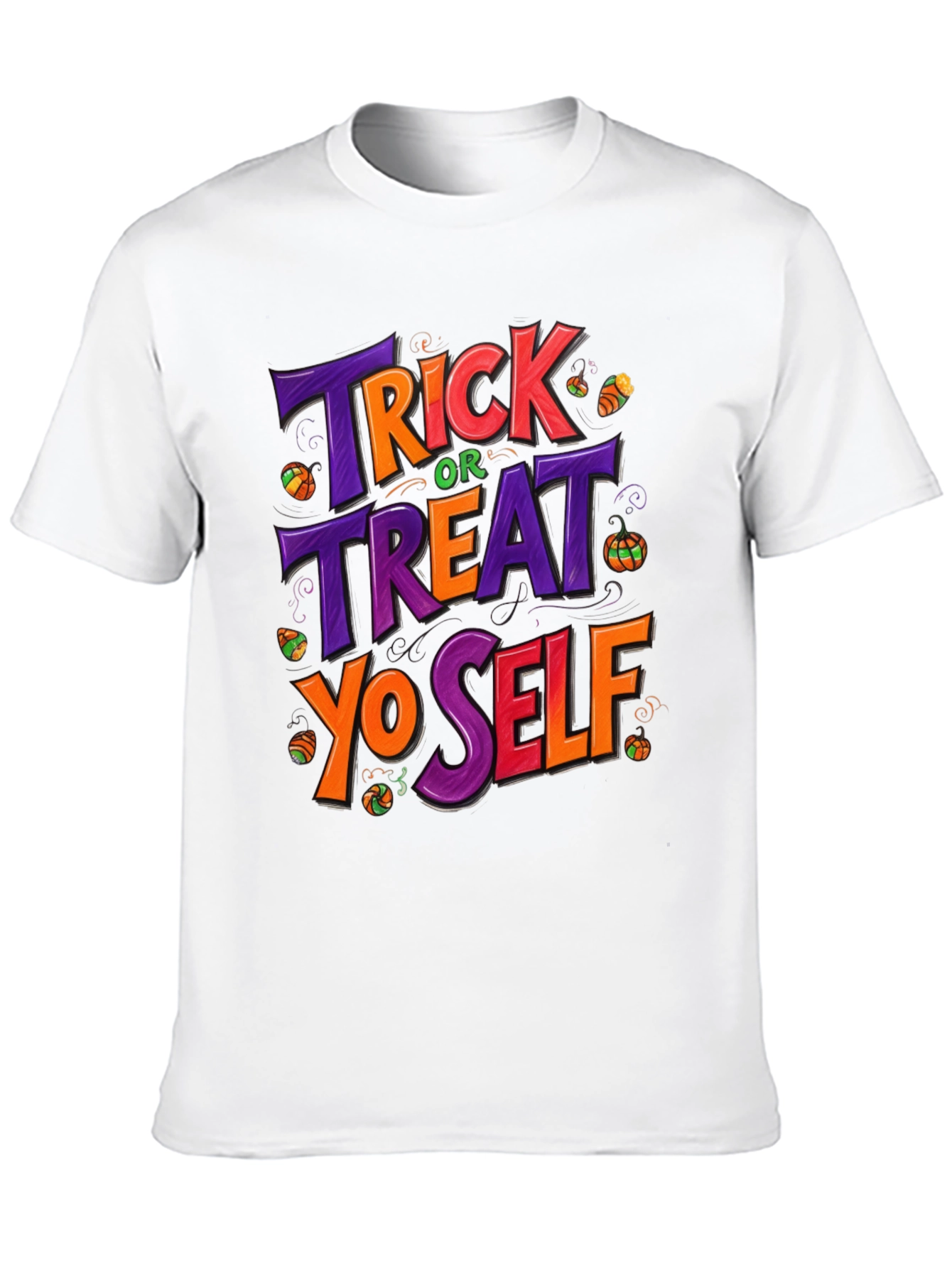 Trick or Treat Yo Self Halloween Graphic T-Shirt