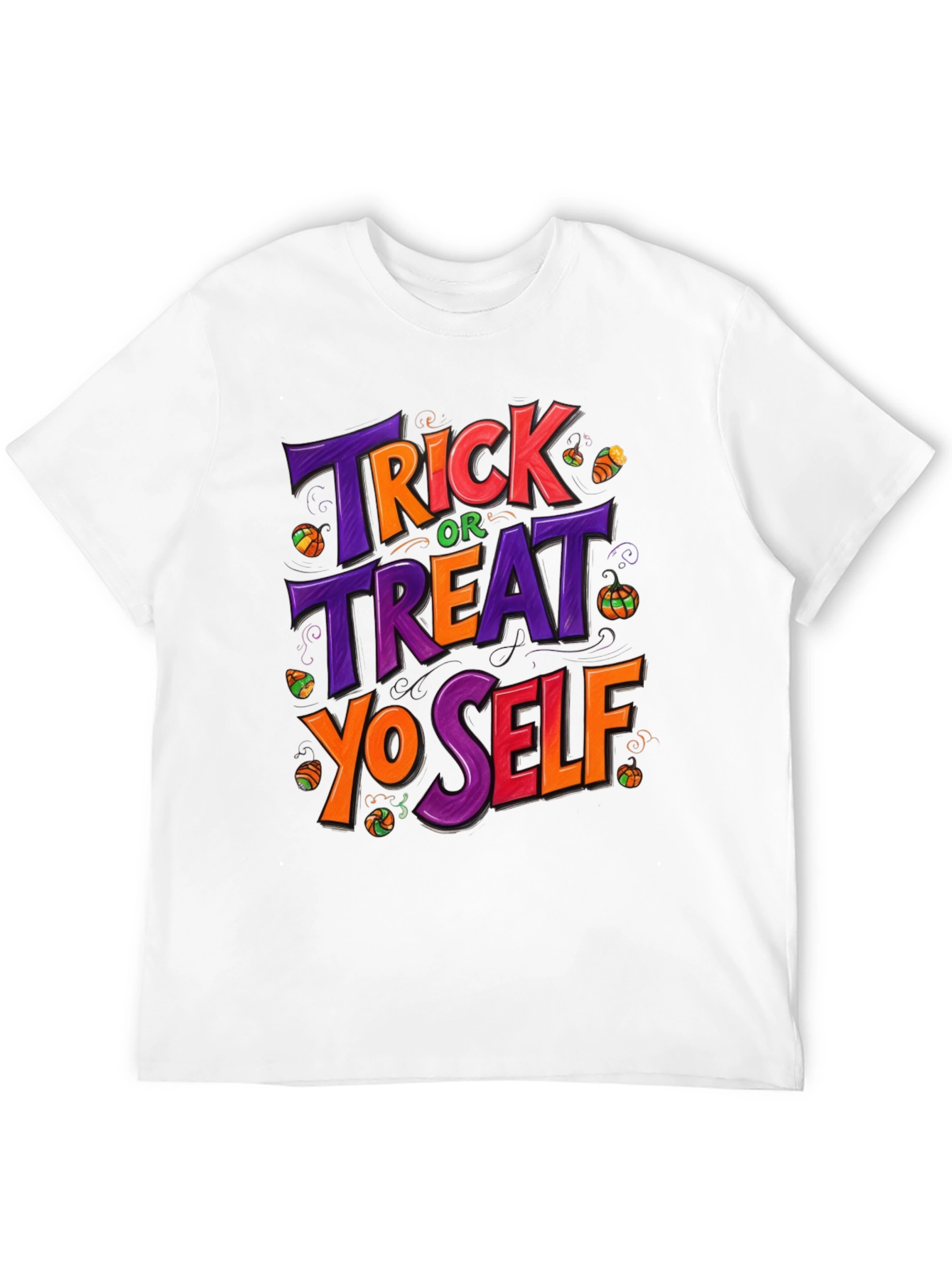 Trick or Treat Yo Self Halloween Graphic T-Shirt
