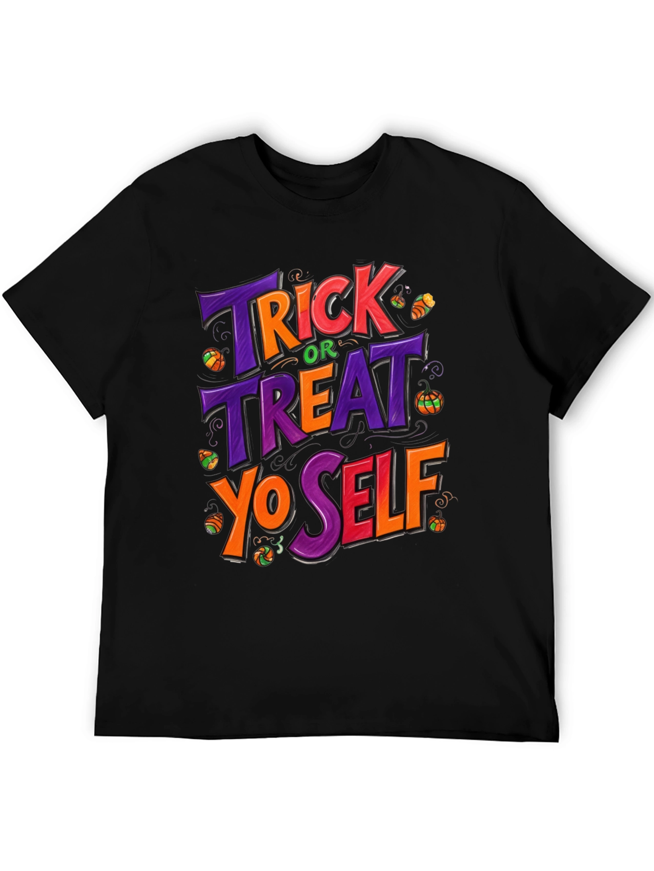 Trick or Treat Yo Self Halloween Graphic T-Shirt