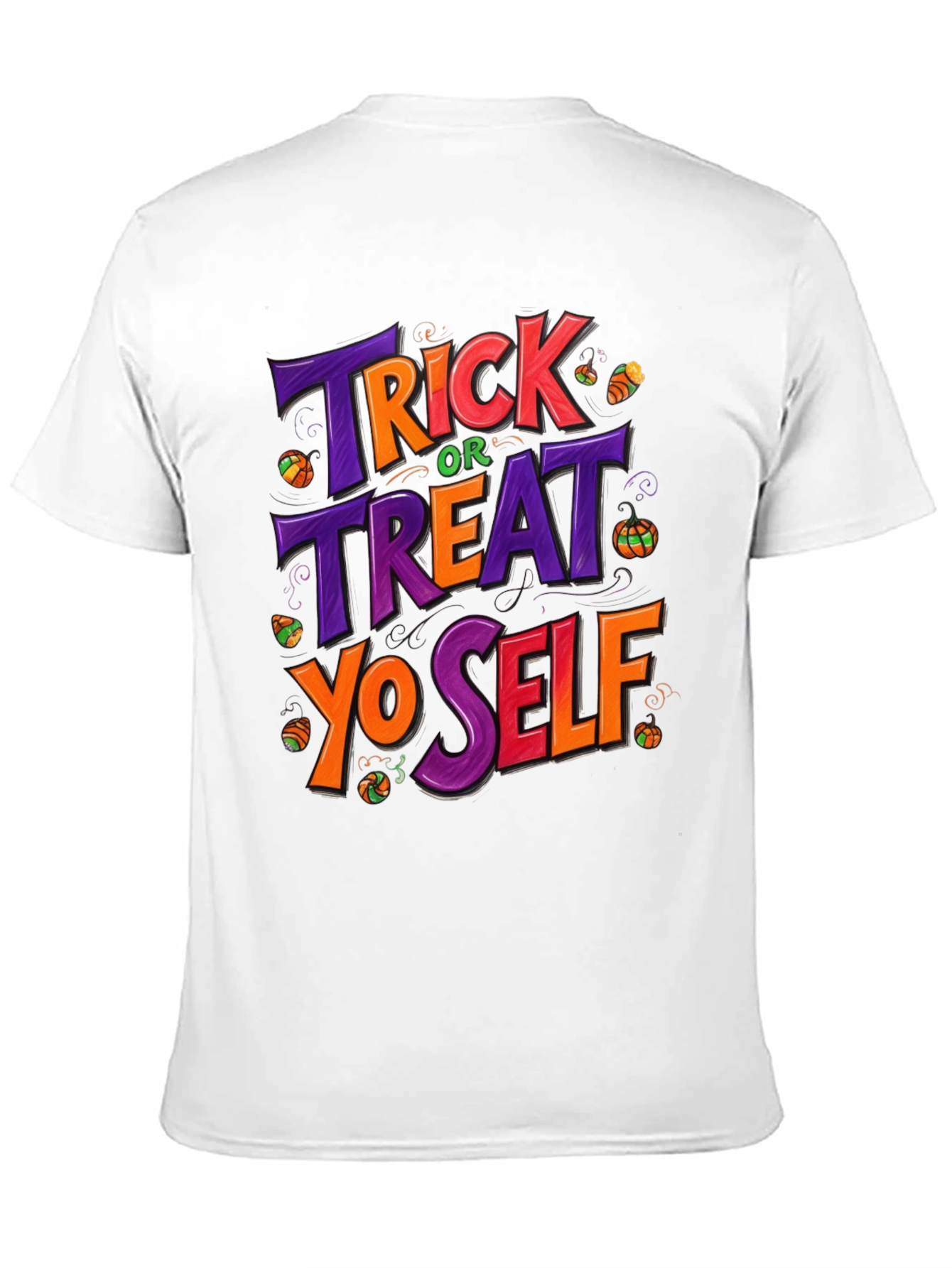 Trick or Treat Yo Self Halloween Graphic T-Shirt