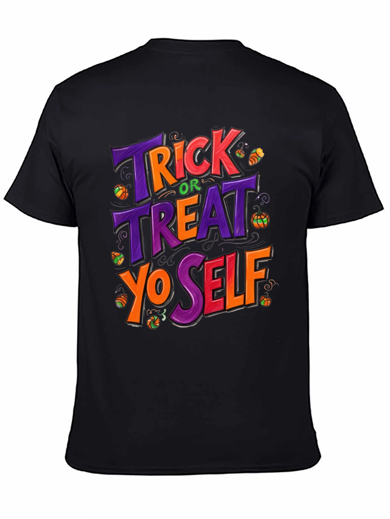 Trick or Treat Yo Self Halloween Graphic T-Shirt