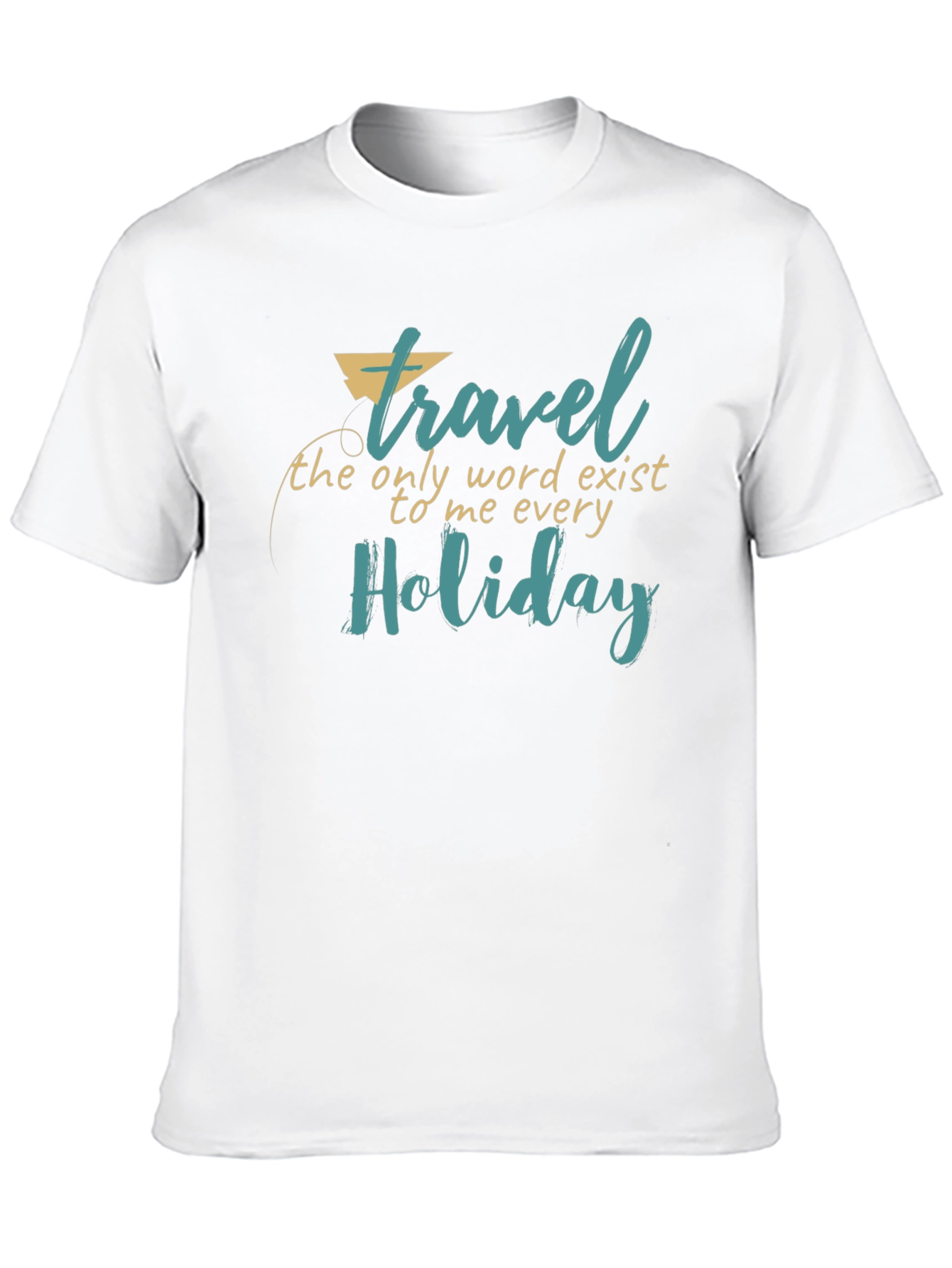 Travel Holiday Graphic Print Black T-Shirt