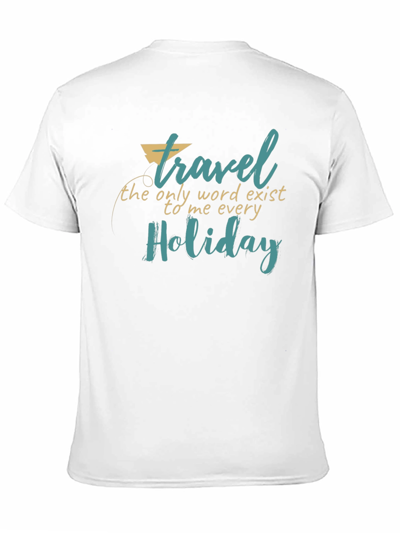 Travel Holiday Graphic Print Black T-Shirt