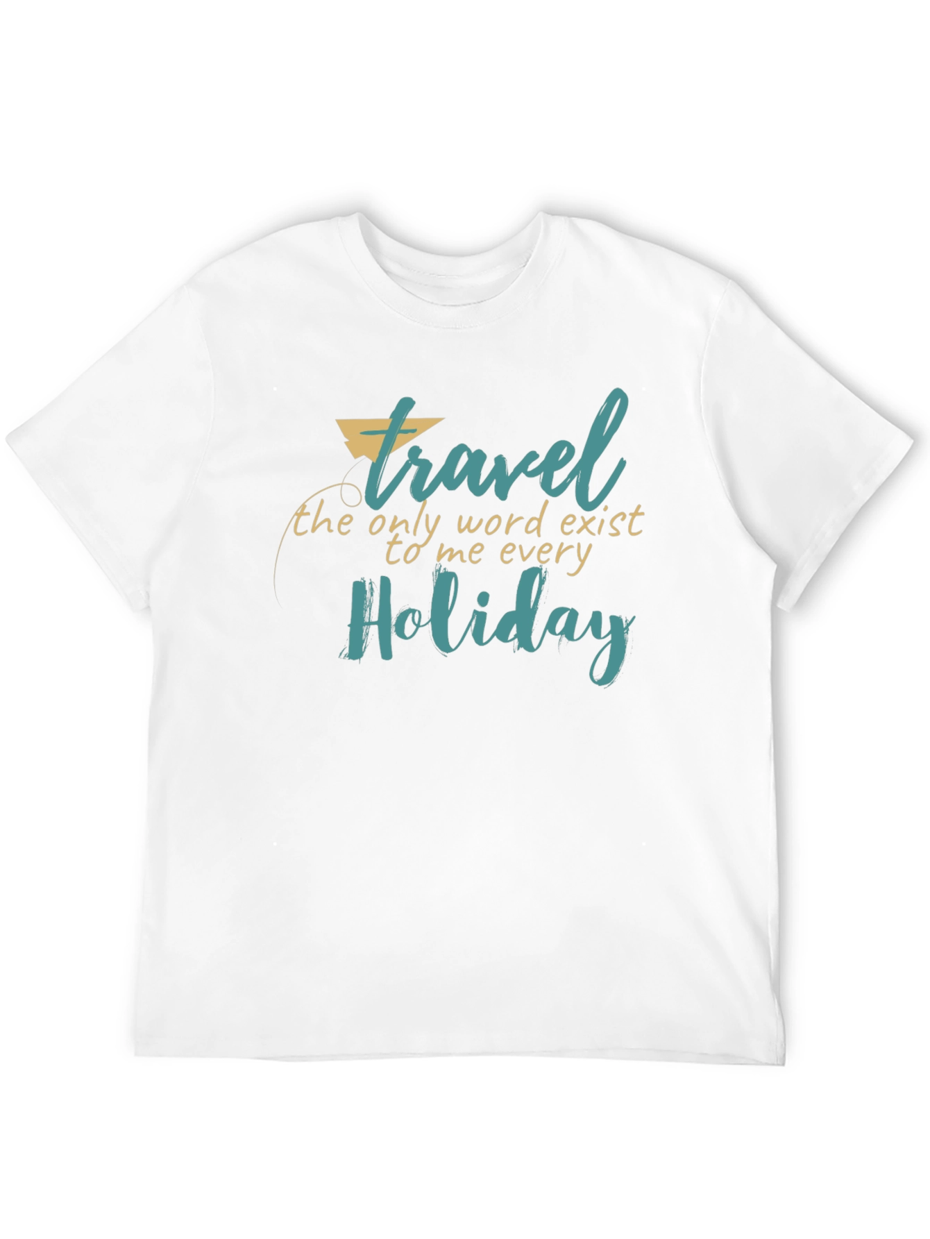 Travel Holiday Graphic Print Black T-Shirt