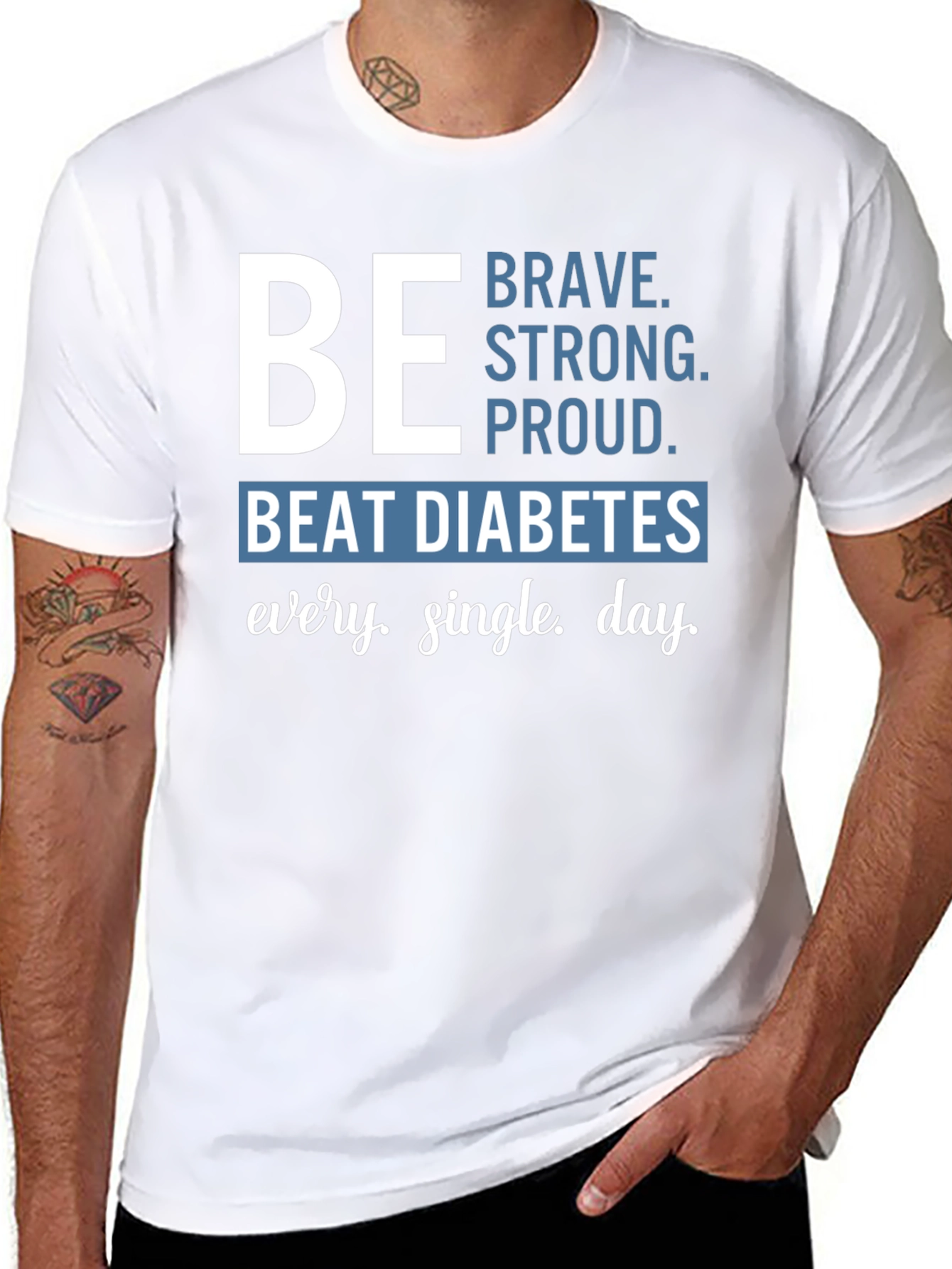 Be Brave Diabetes Awareness T-Shirt