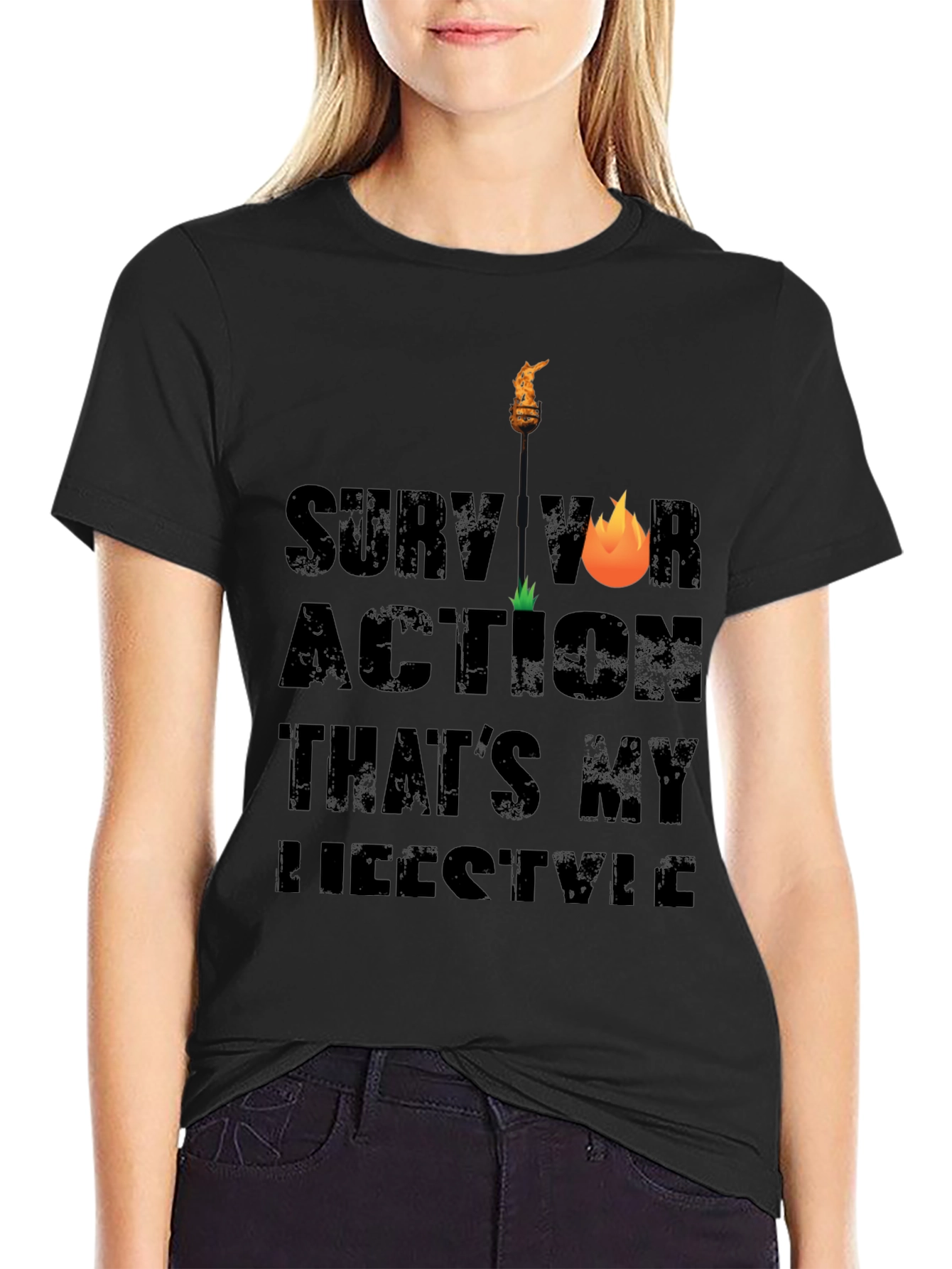 Survivor Action Lifestyle Graphic Tee