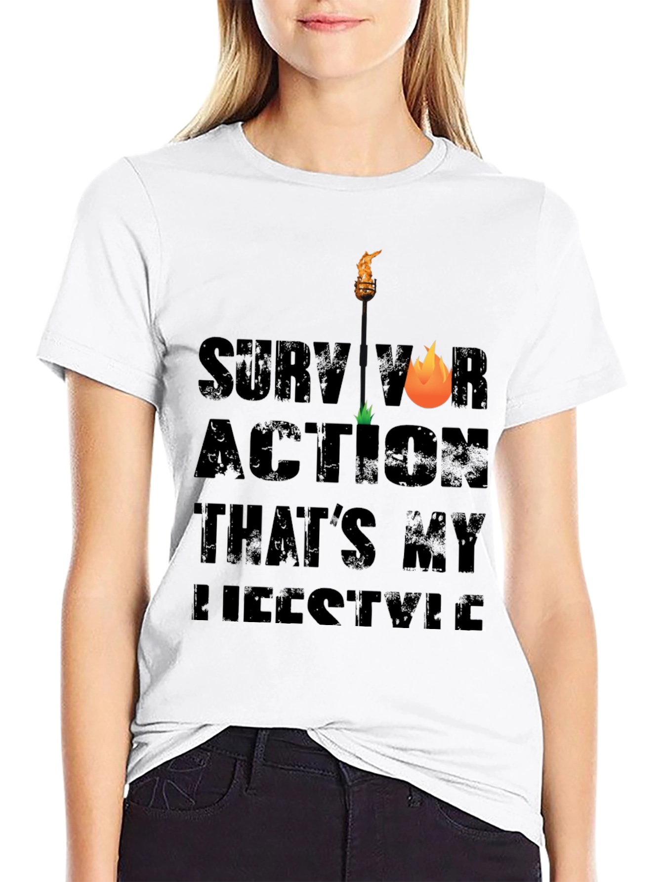 Survivor Action Lifestyle Graphic Tee