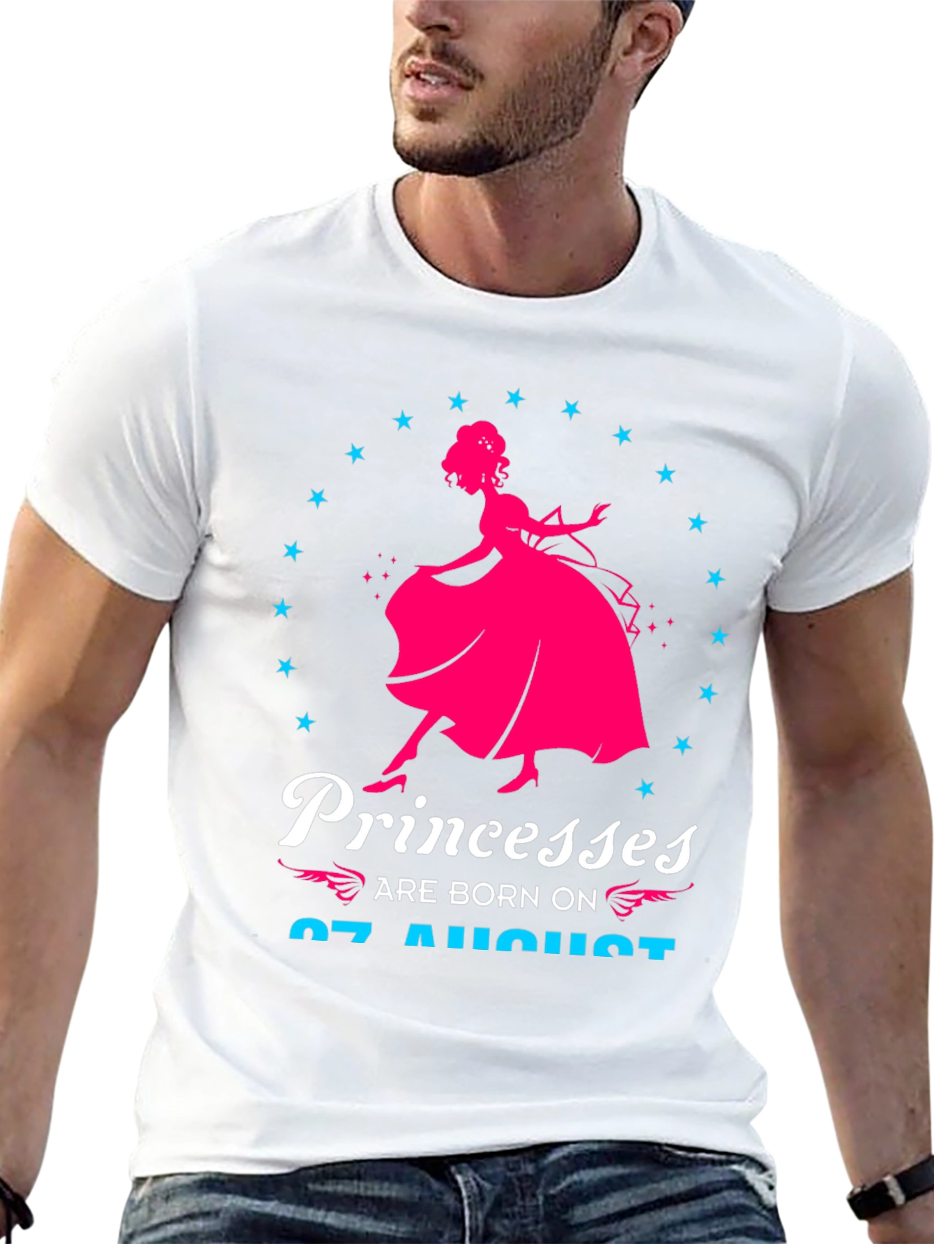 Princesses Born on August 07 T-Shirt