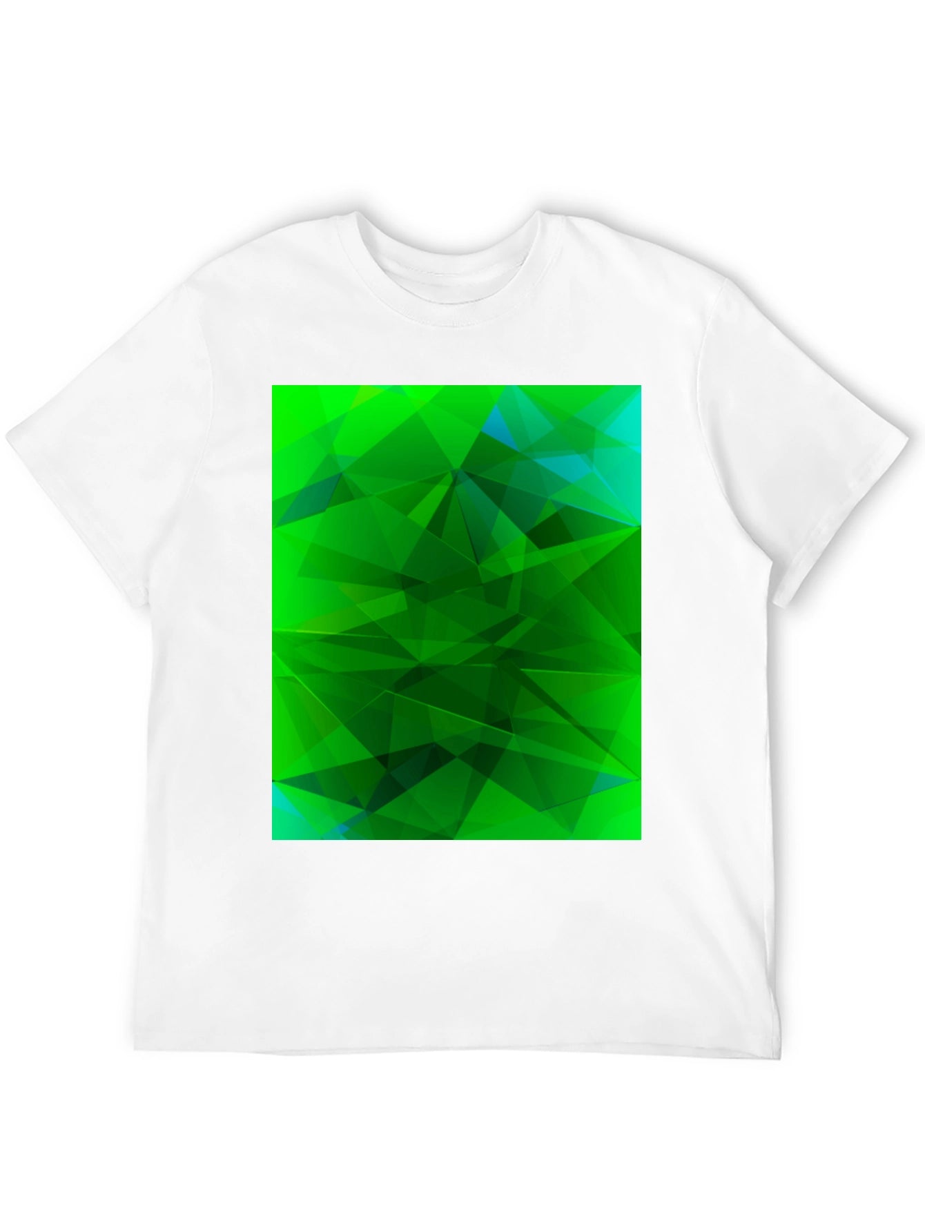 Abstract Geometric Green T-Shirt