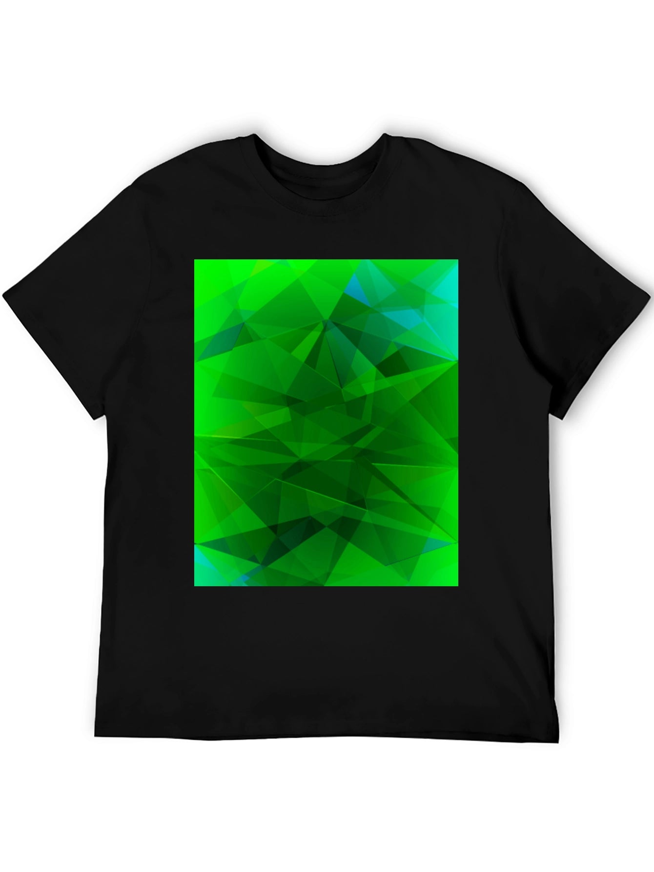 Abstract Geometric Green T-Shirt