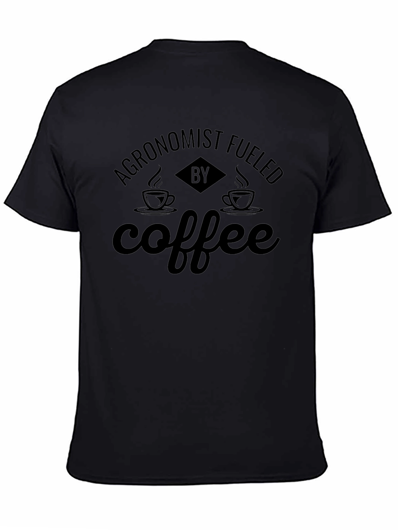 Agronomist Fueled by Coffee Black T-Shirt