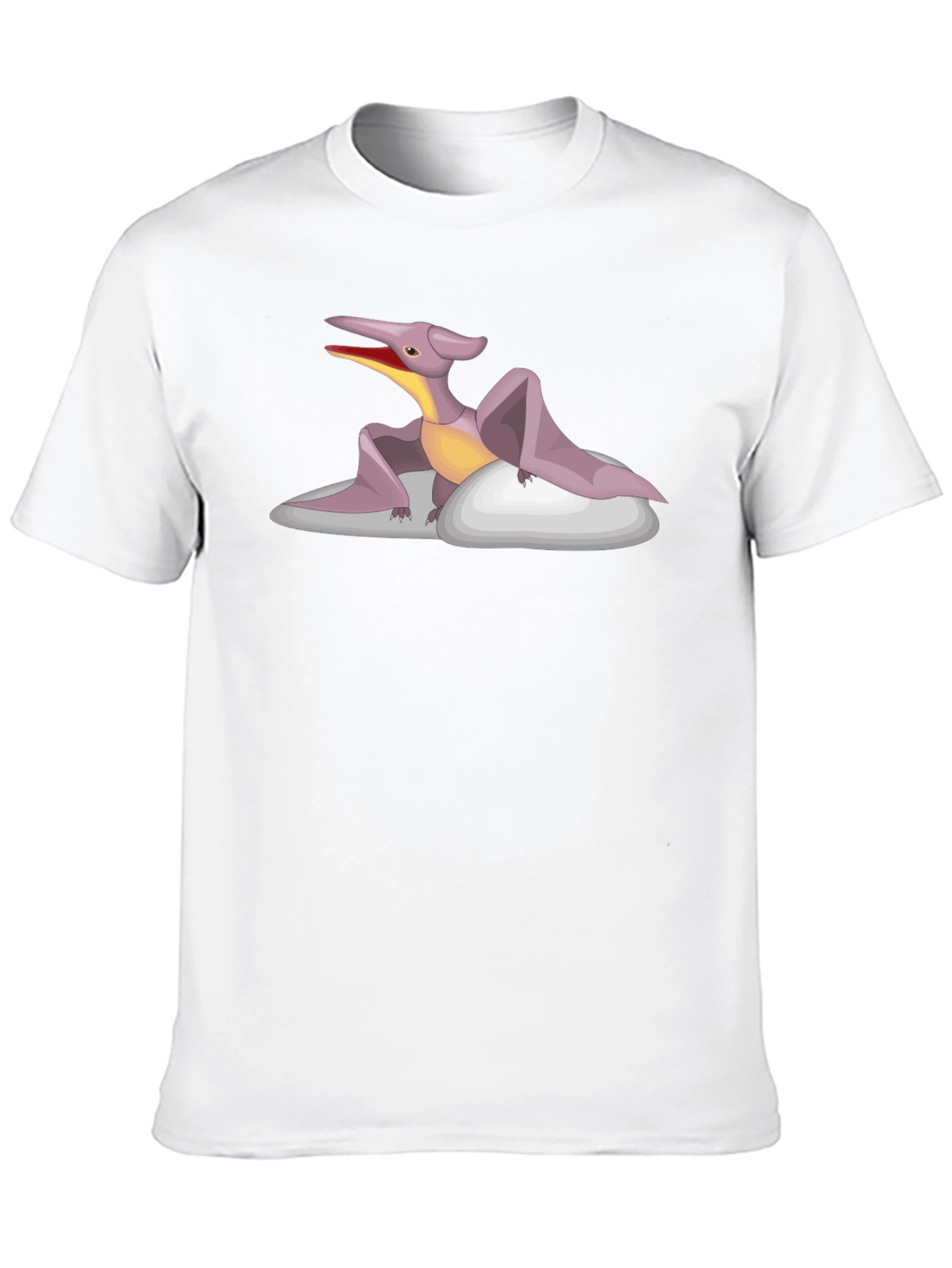 Pterodactyl Graphic Tee - Black Cotton T-Shirt