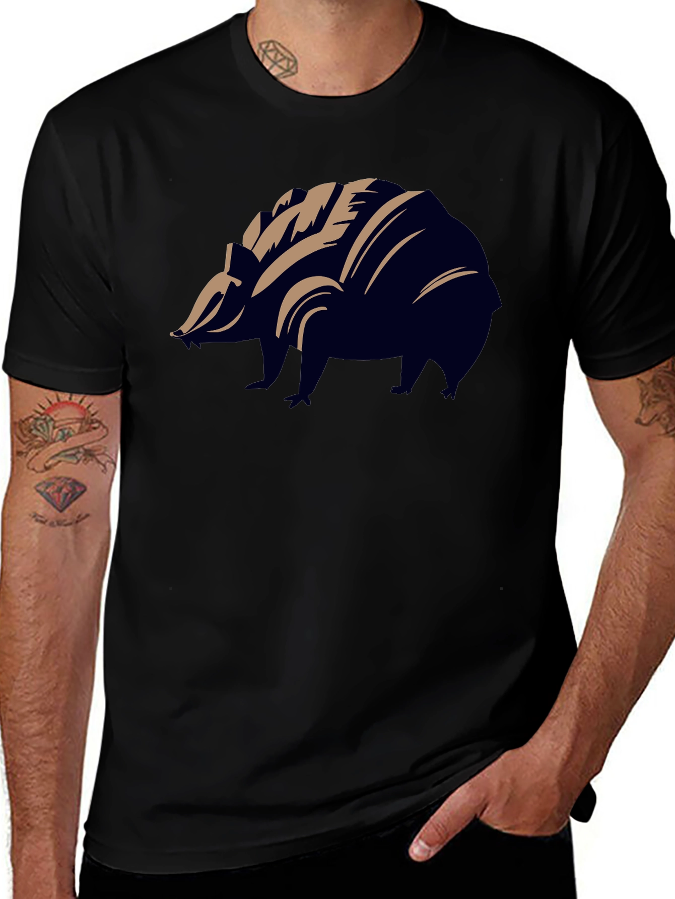 Badger Graphic T-Shirt - Black