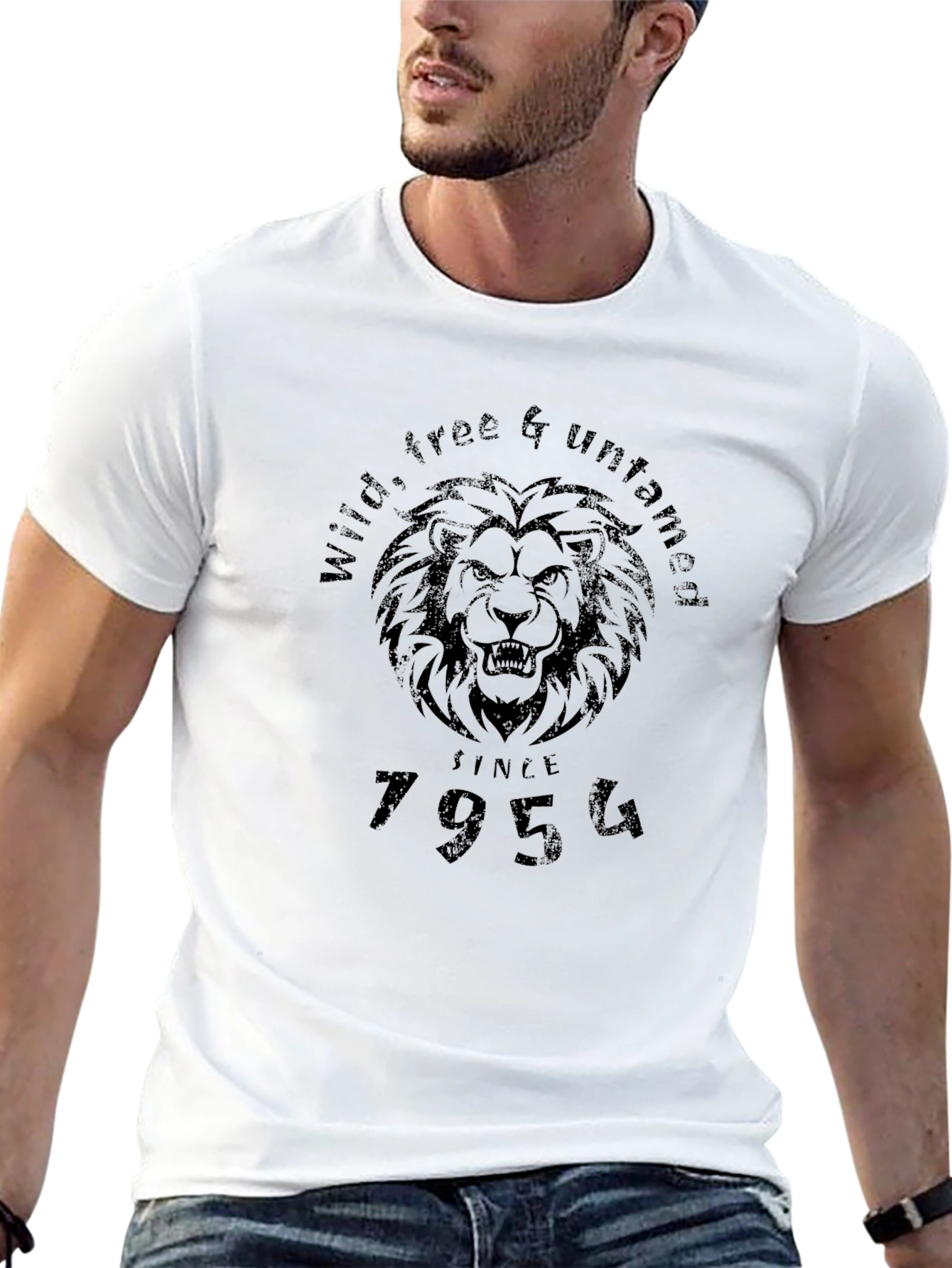 Wild Free & Untamed Lion Graphic Tee