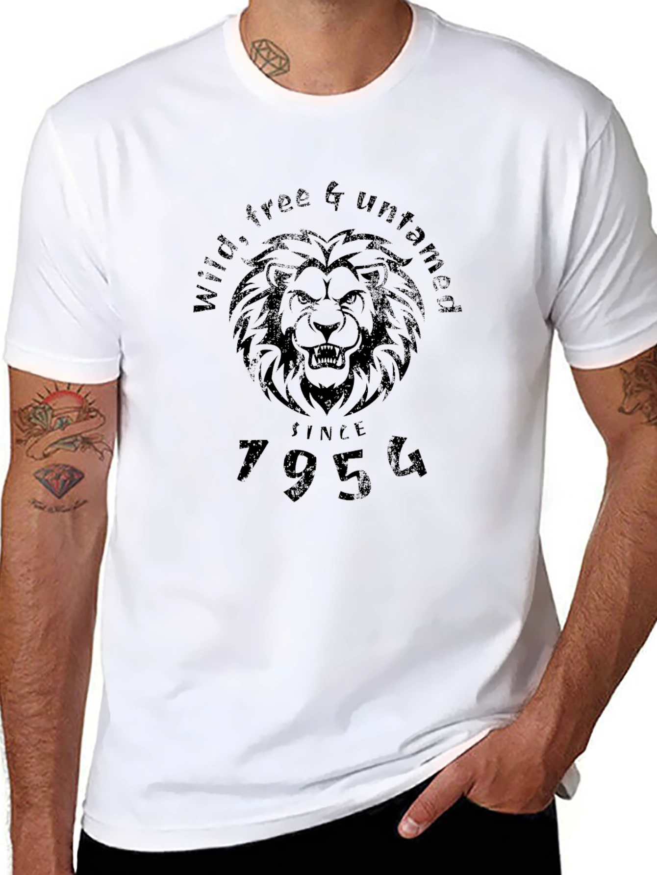 Wild Free & Untamed Lion Graphic Tee