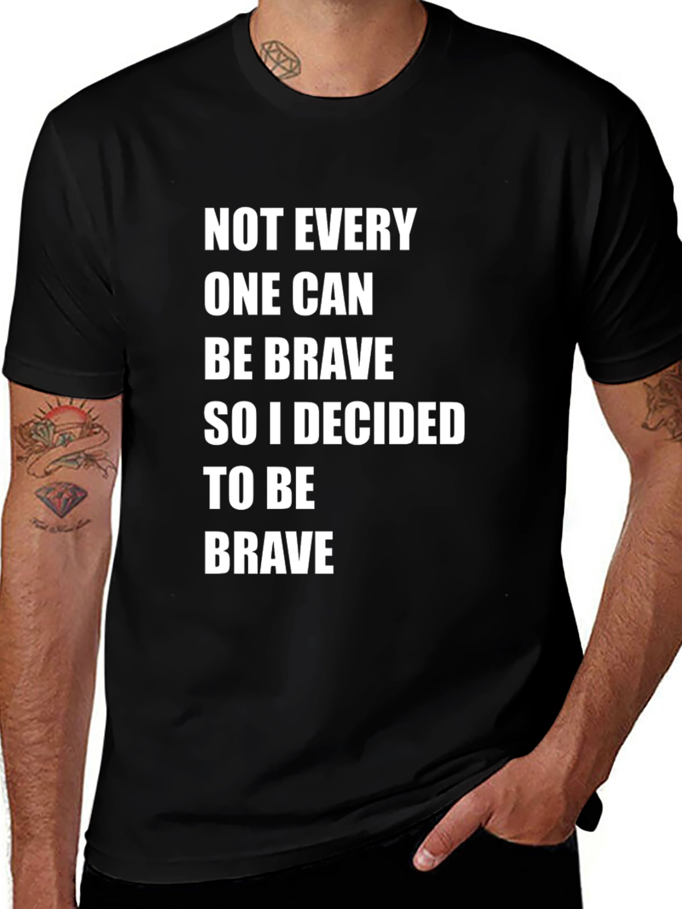 Be Brave T-Shirt - Inspirational Quote Tee