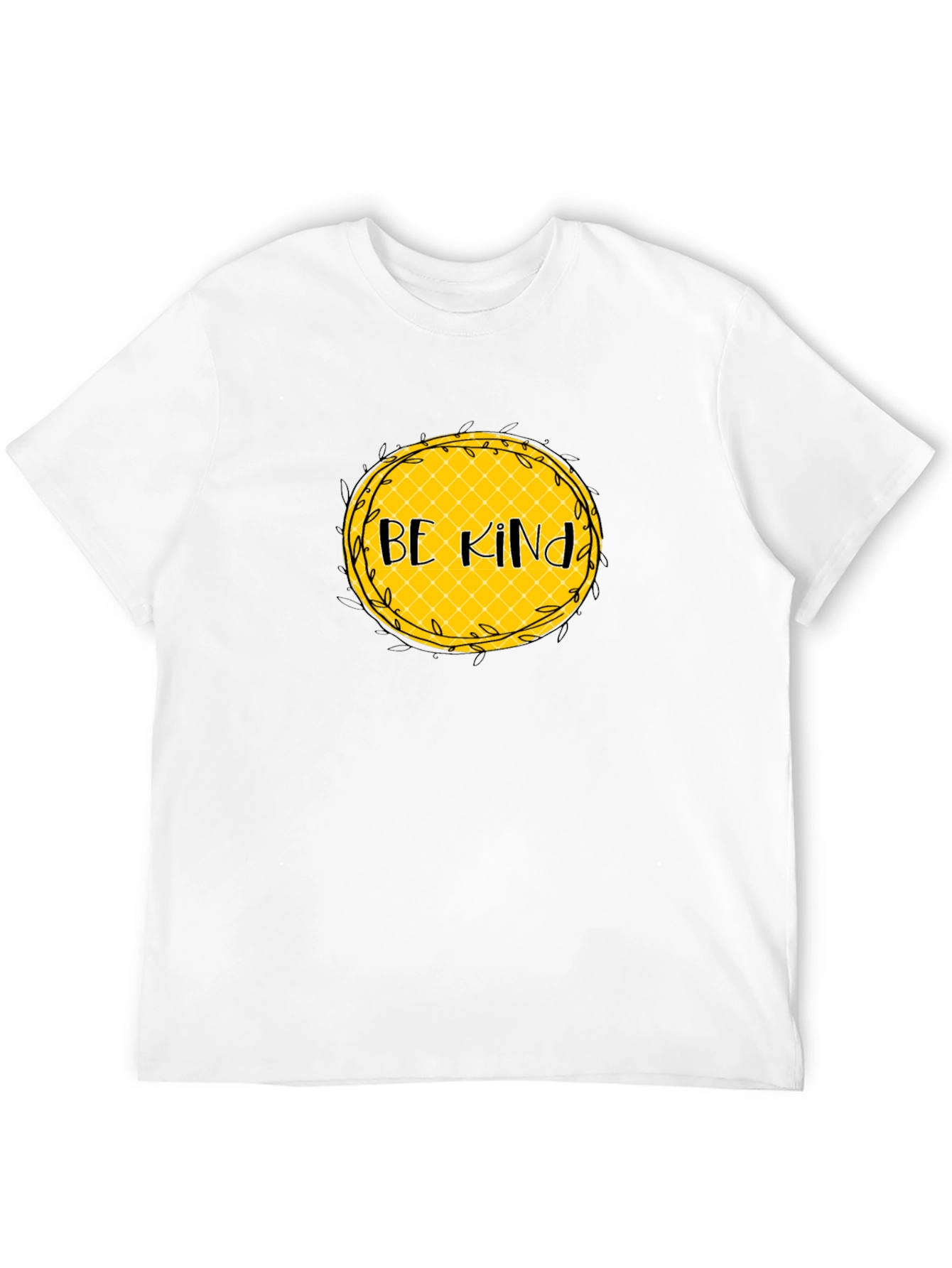 Be Kind Graphic Tee - Black Cotton Casual T-Shirt