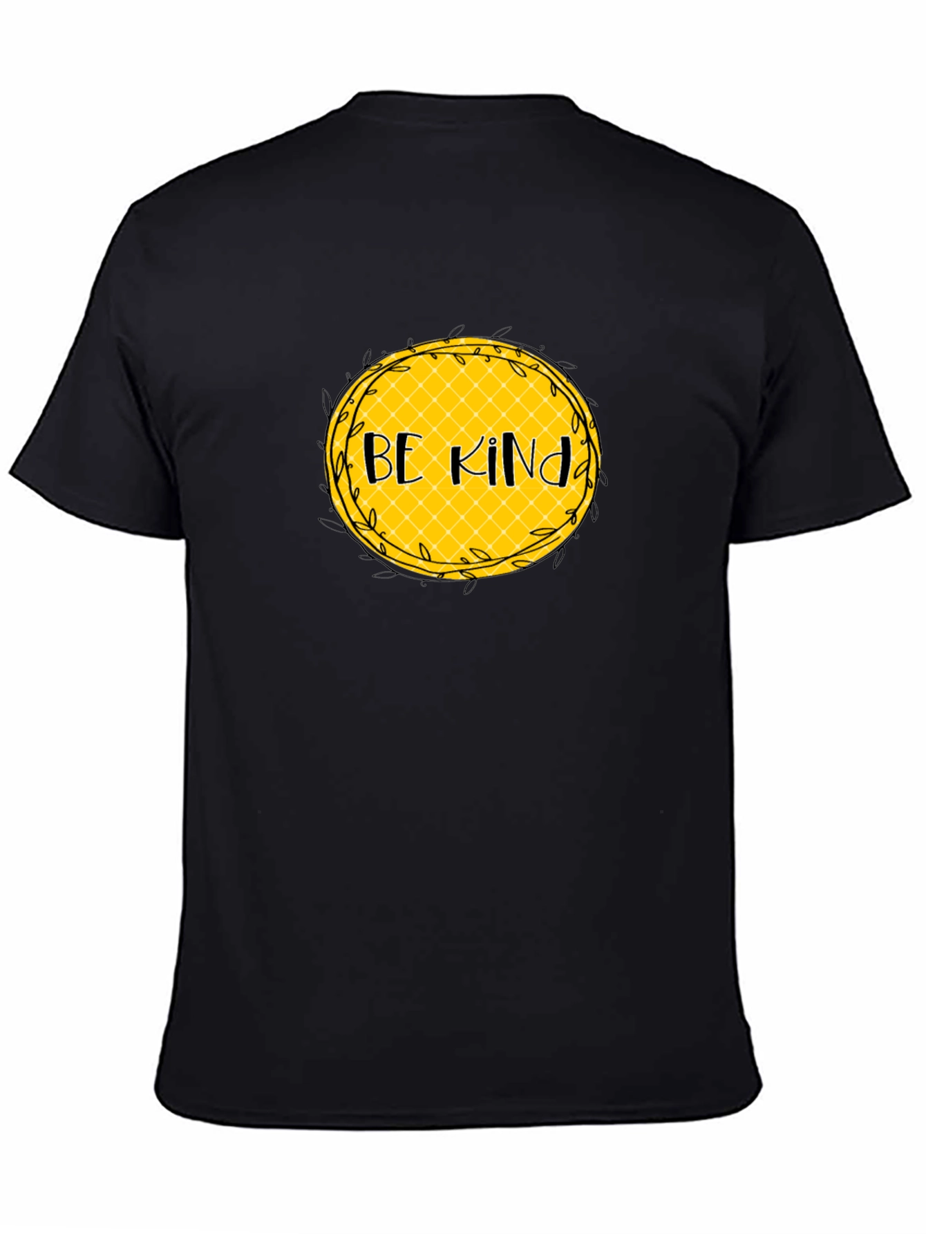 Be Kind Graphic Tee - Black Cotton Casual T-Shirt