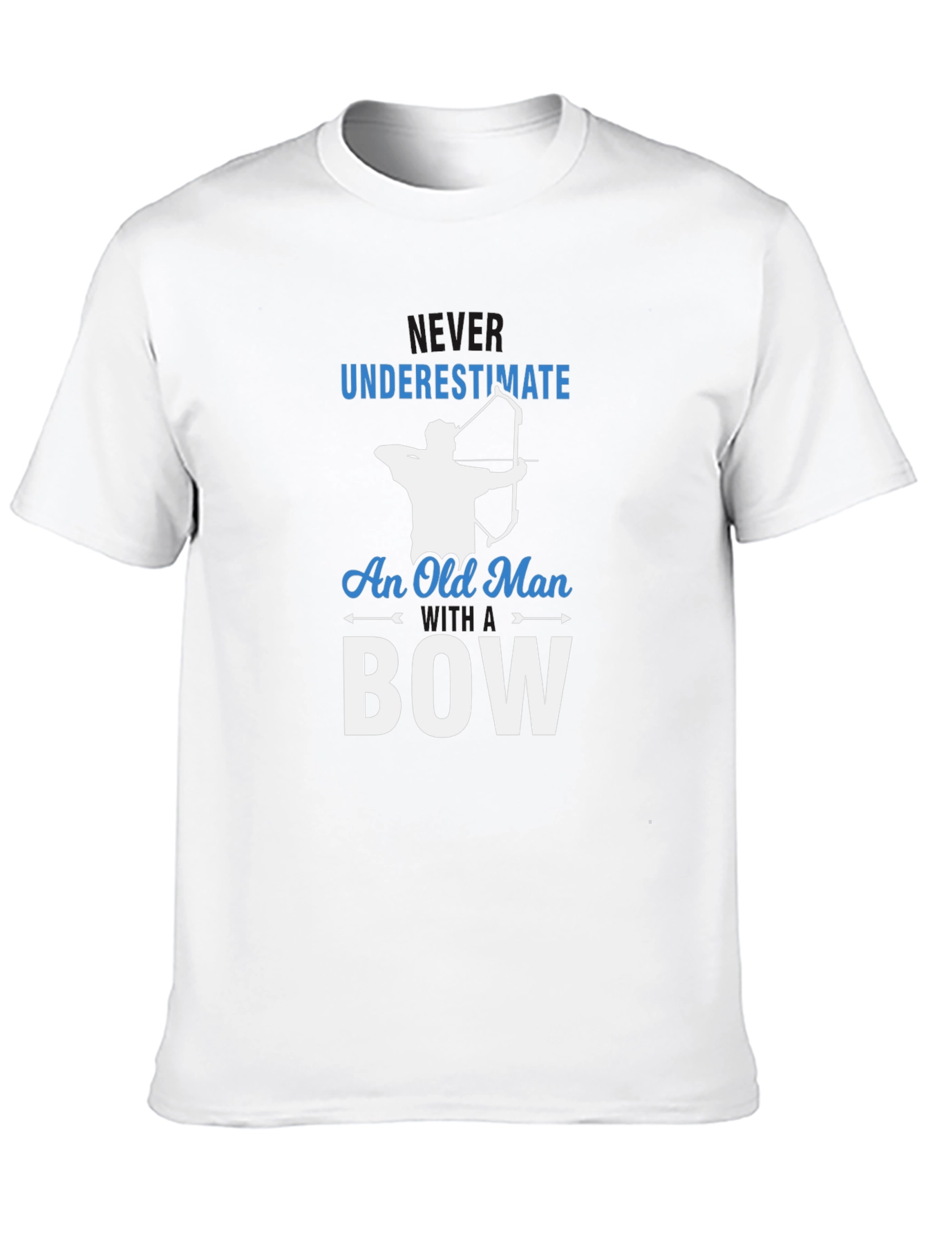 Never Underestimate Old Man With Bow T-Shirt