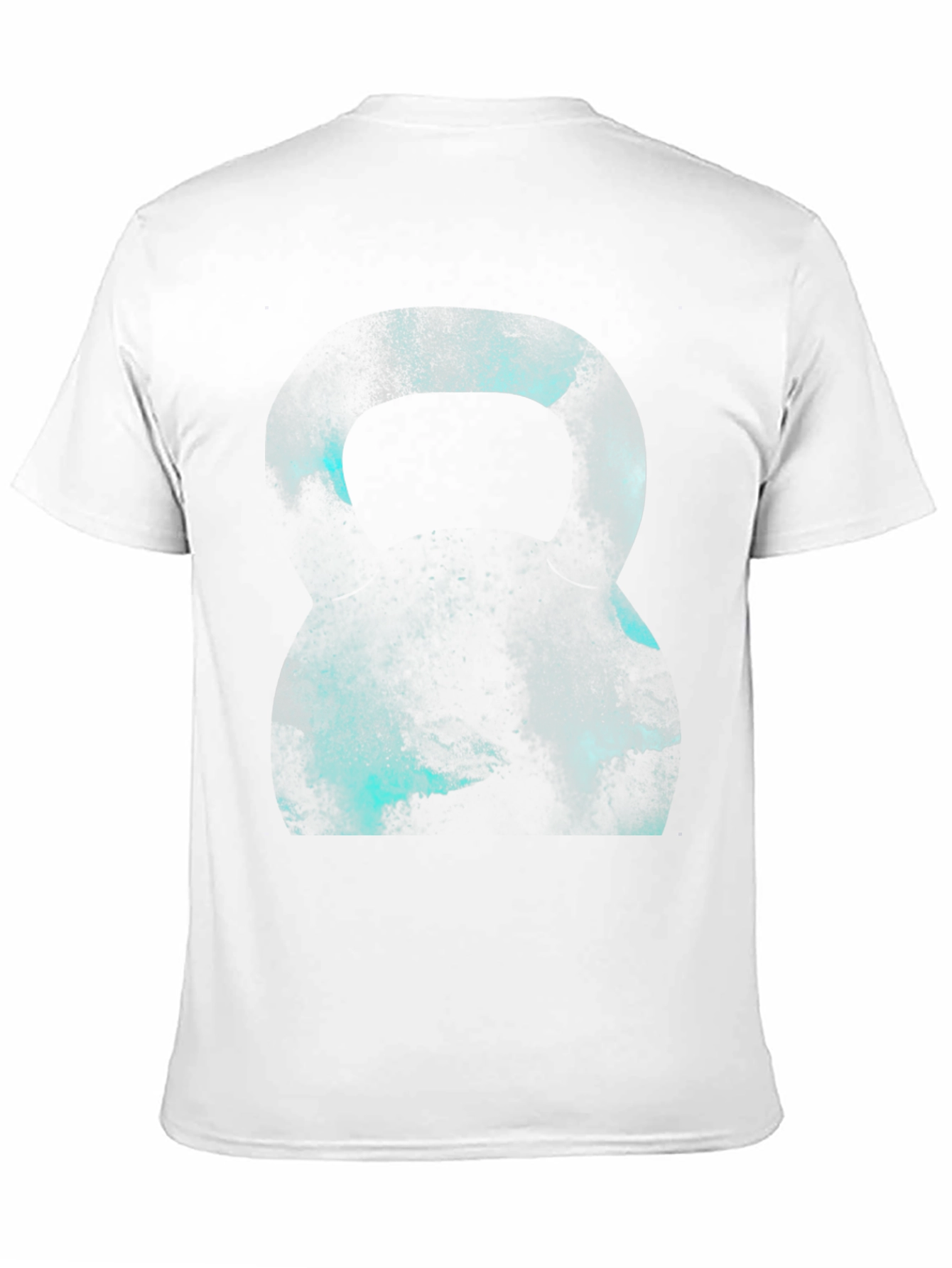 Abstract Kettlebell Graphic Black T-Shirt