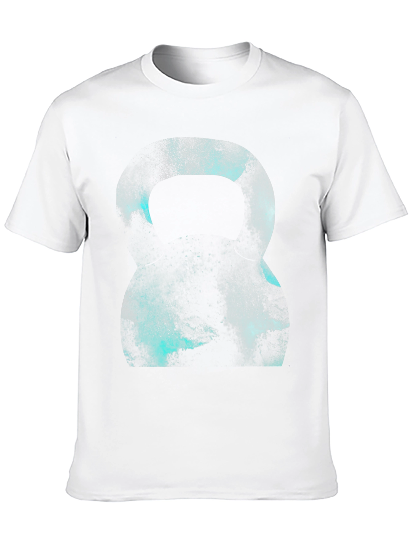 Abstract Kettlebell Graphic Black T-Shirt