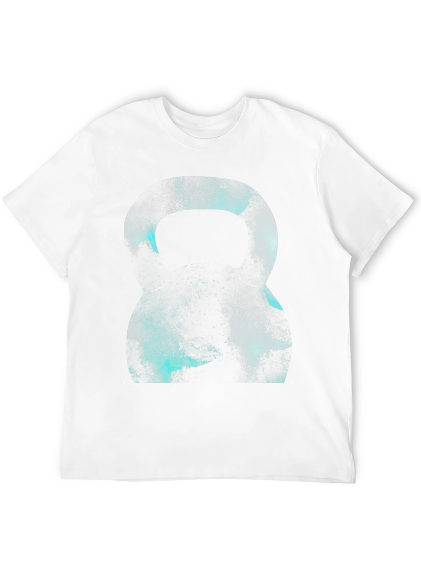 Abstract Kettlebell Graphic Black T-Shirt