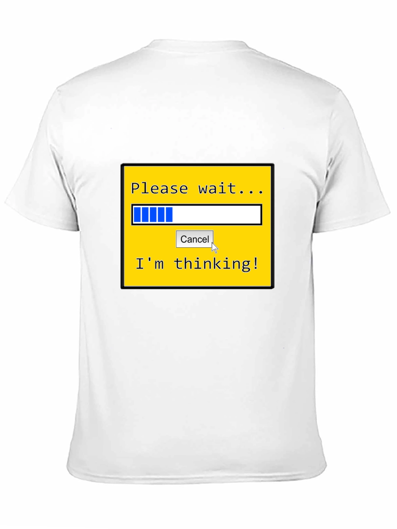 Thinking Loading Bar Graphic Tee - Black