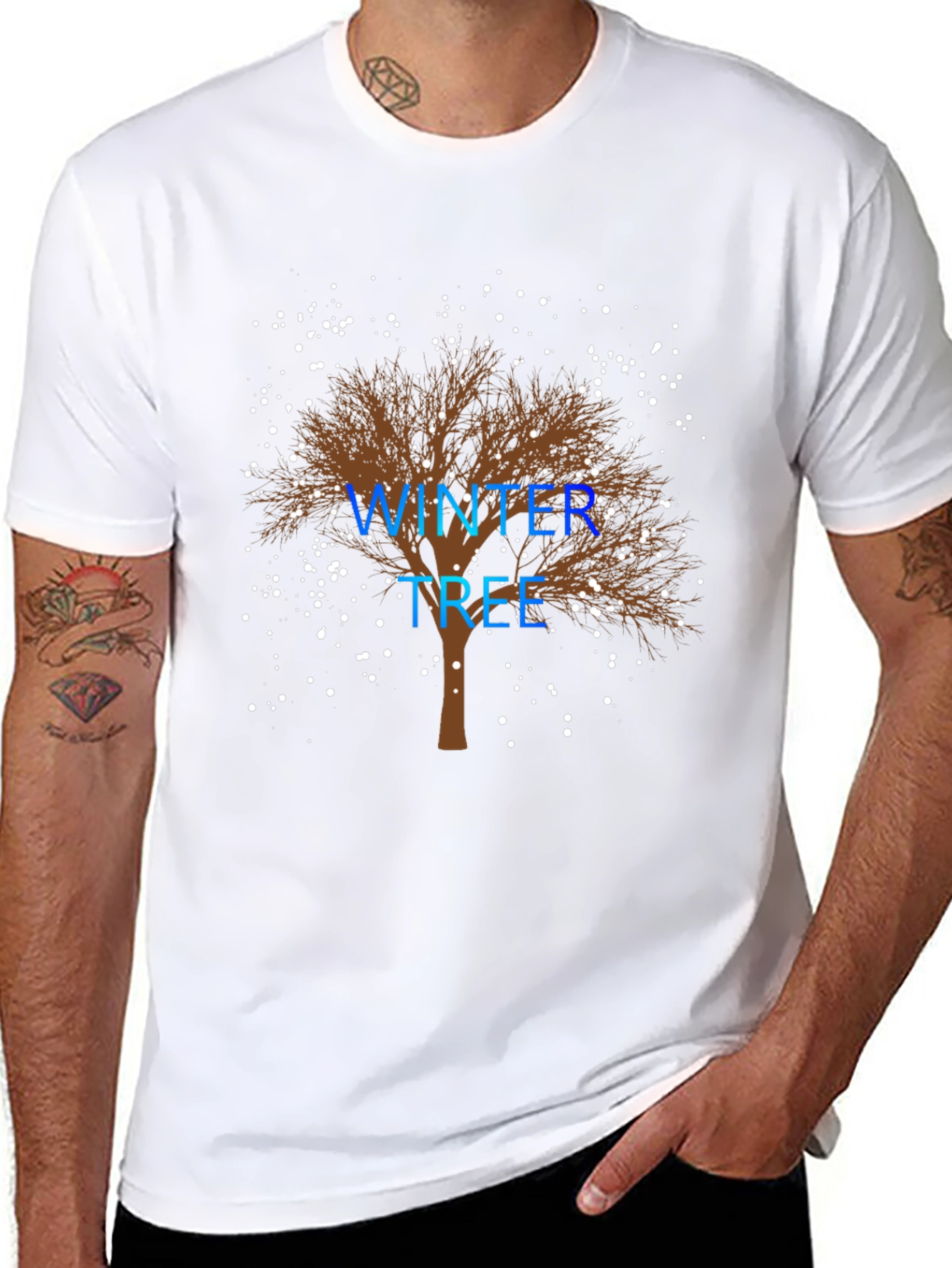 Winter Tree Graphic T-Shirt