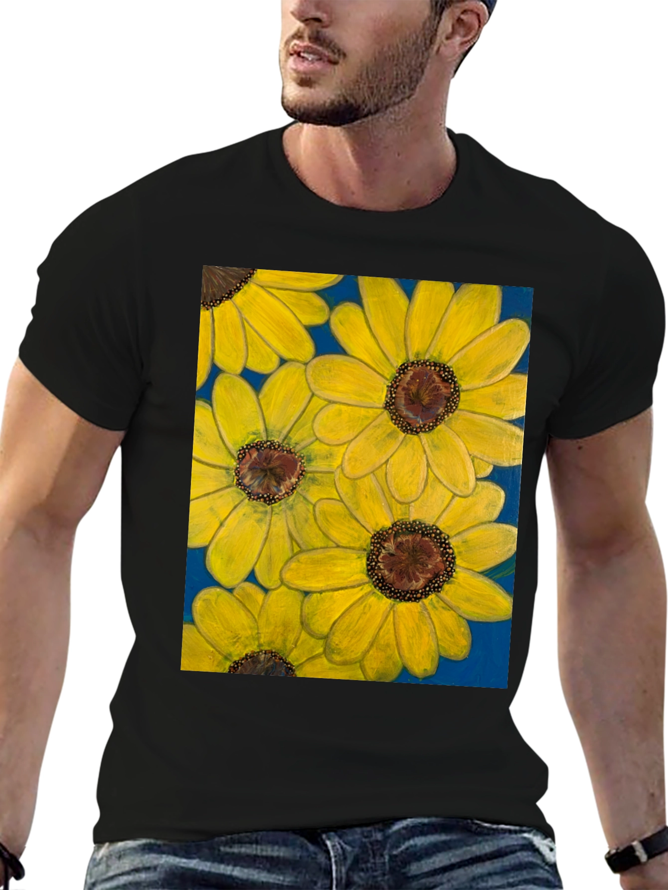 Sunflower Floral Print T-Shirt