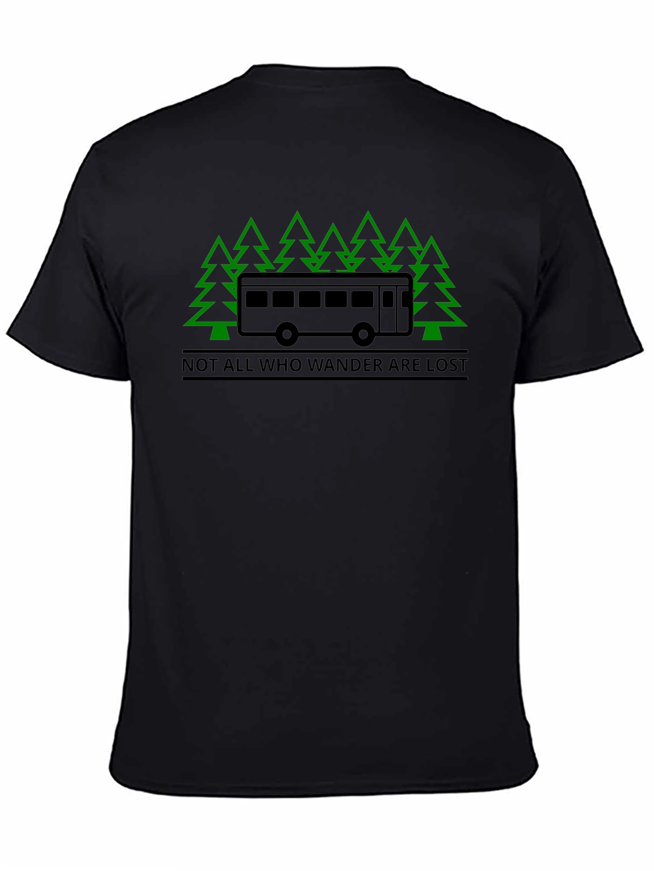 Wanderlust Bus & Trees Graphic T-Shirt