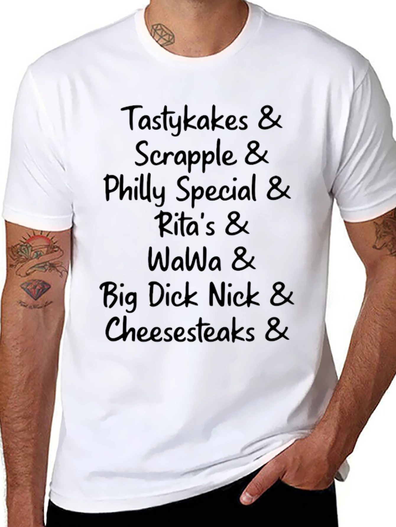 Tastykakes & Cheesesteaks Black T-Shirt