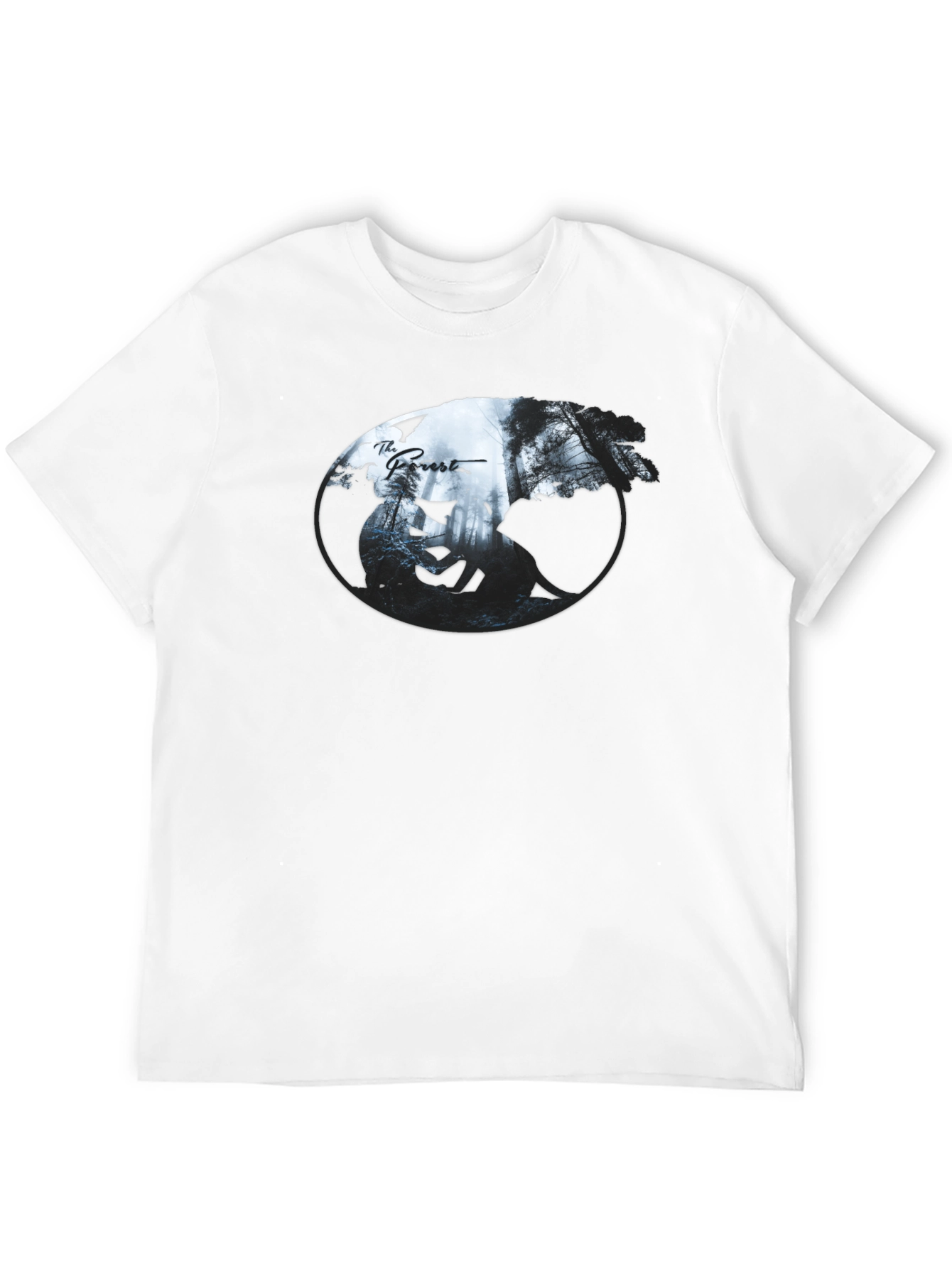 The Forest Yin Yang Graphic Black T-Shirt