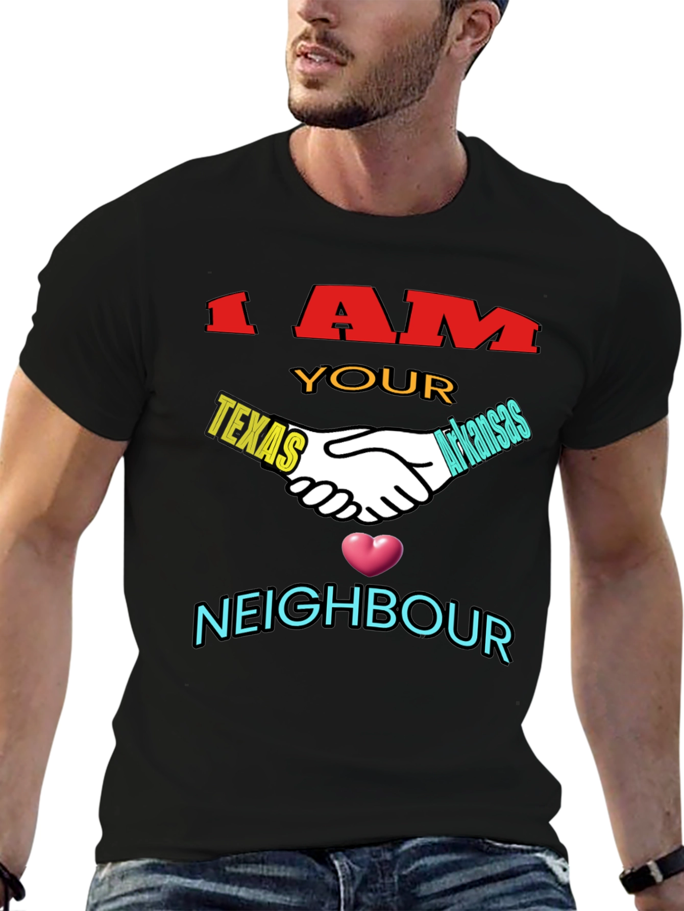 Texas & Arkansas Neighbor T-Shirt