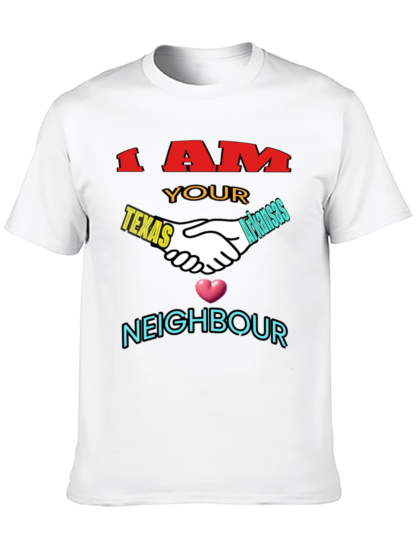 Texas & Arkansas Neighbor T-Shirt