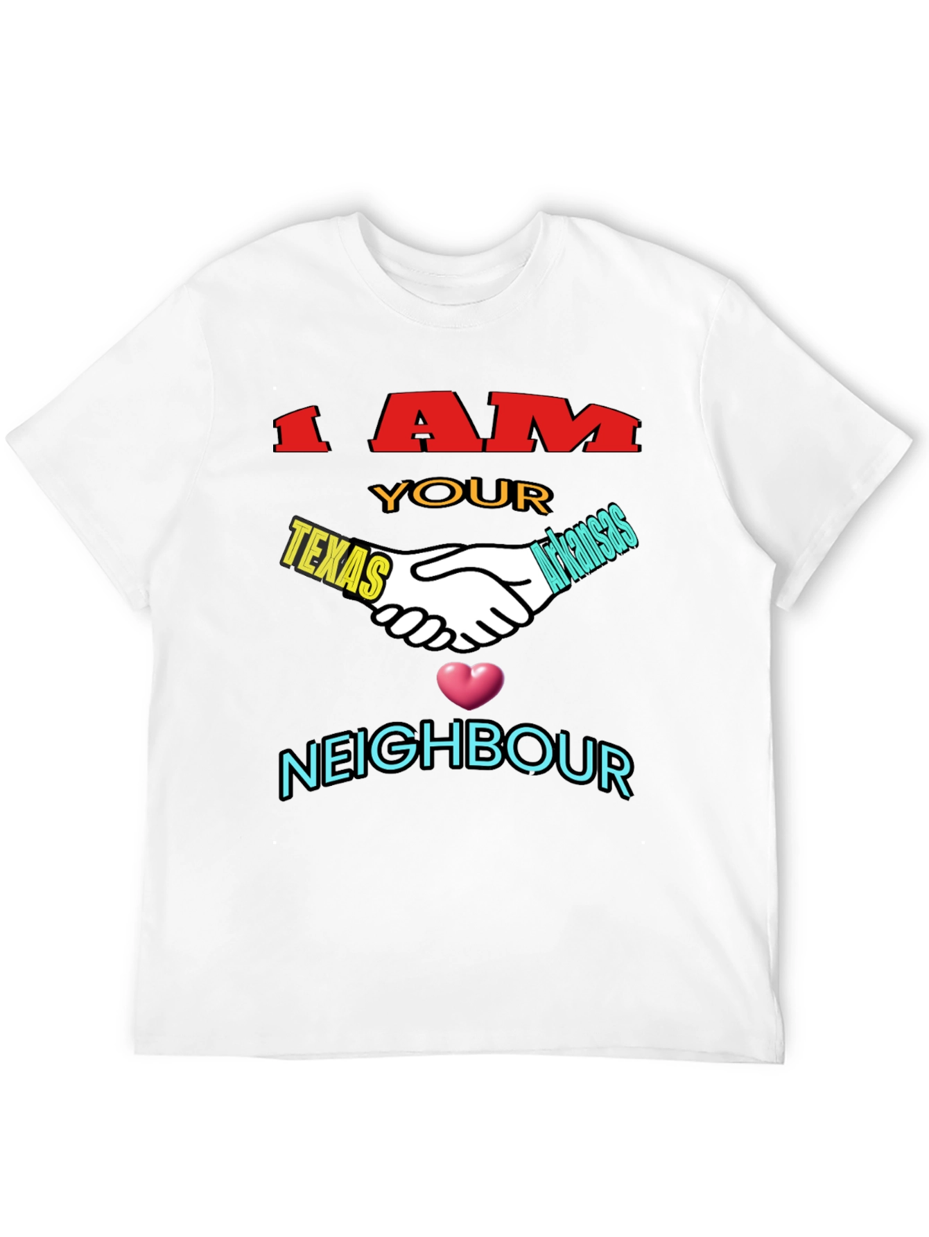 Texas & Arkansas Neighbor T-Shirt