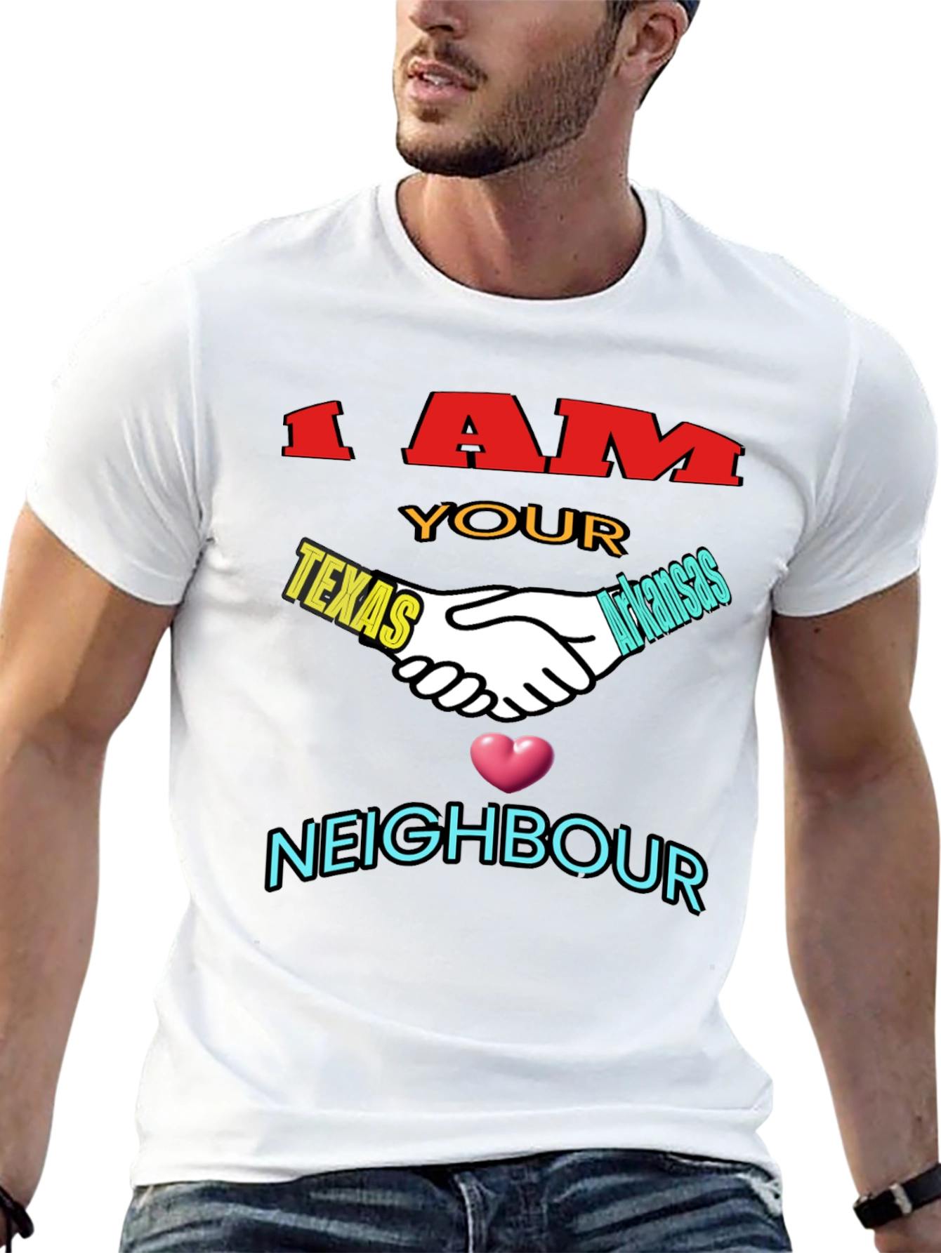 Texas & Arkansas Neighbor T-Shirt