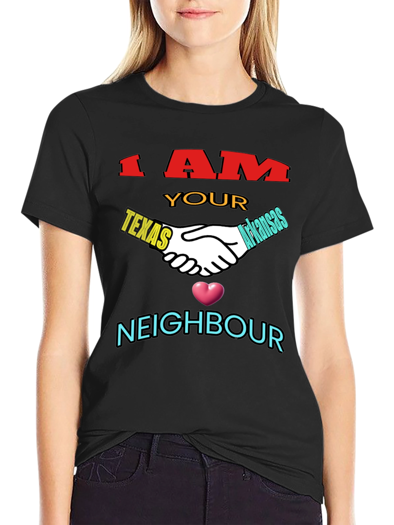 Texas & Arkansas Neighbor T-Shirt